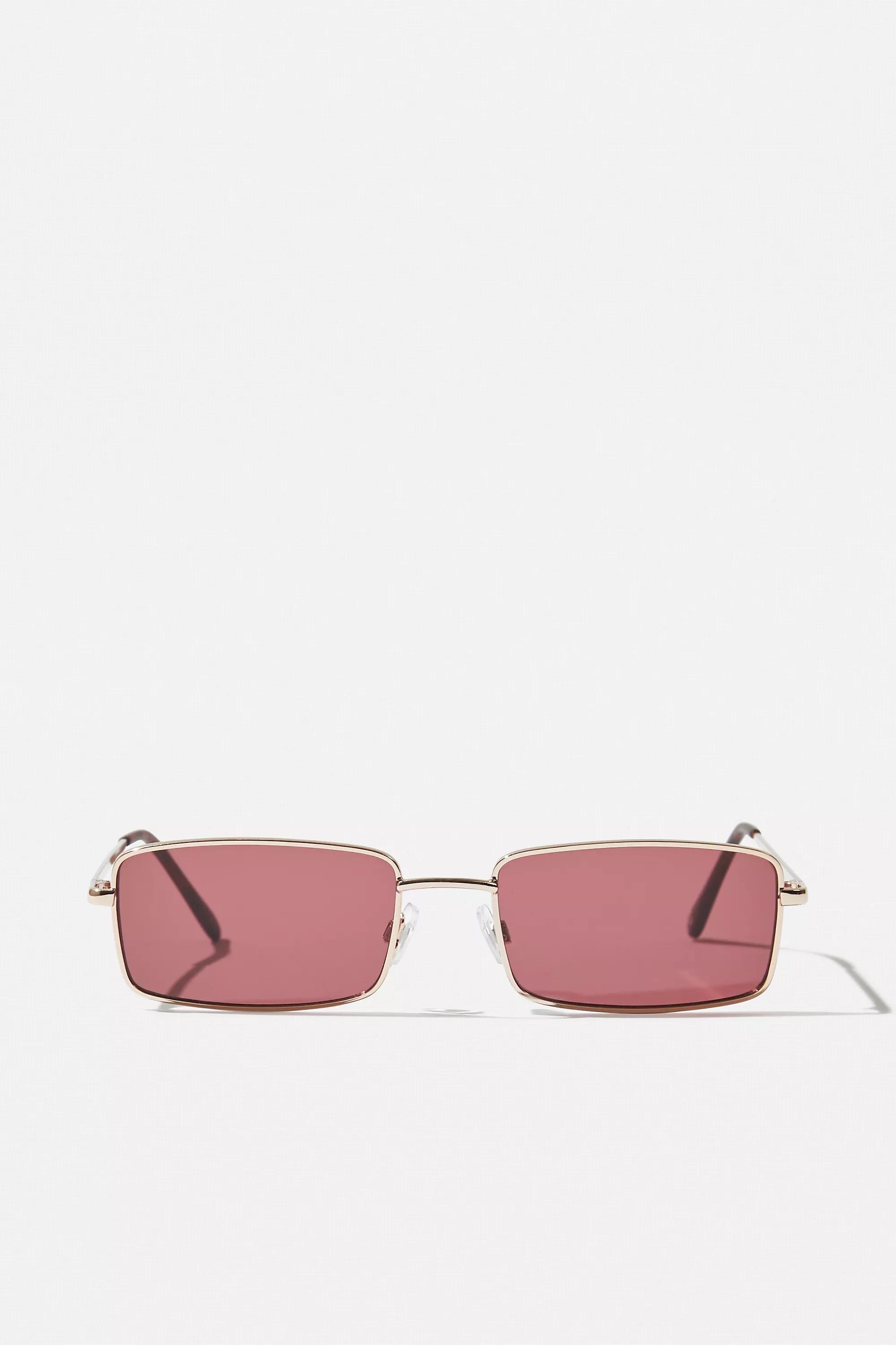 Red Uo Palmer Lens Sunglasses, RED, large image number 1
