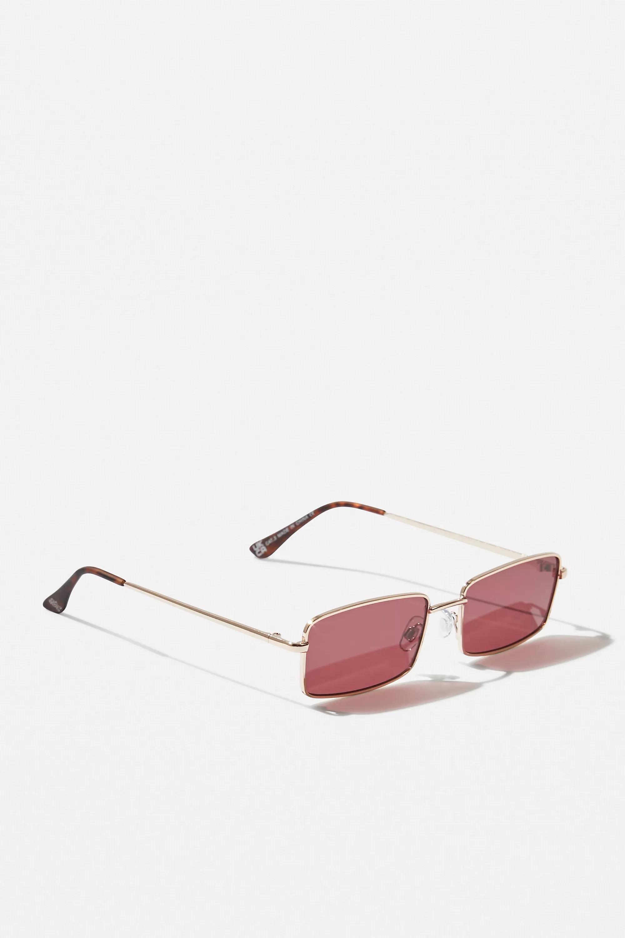 Red Uo Palmer Lens Sunglasses, RED, large image number 2