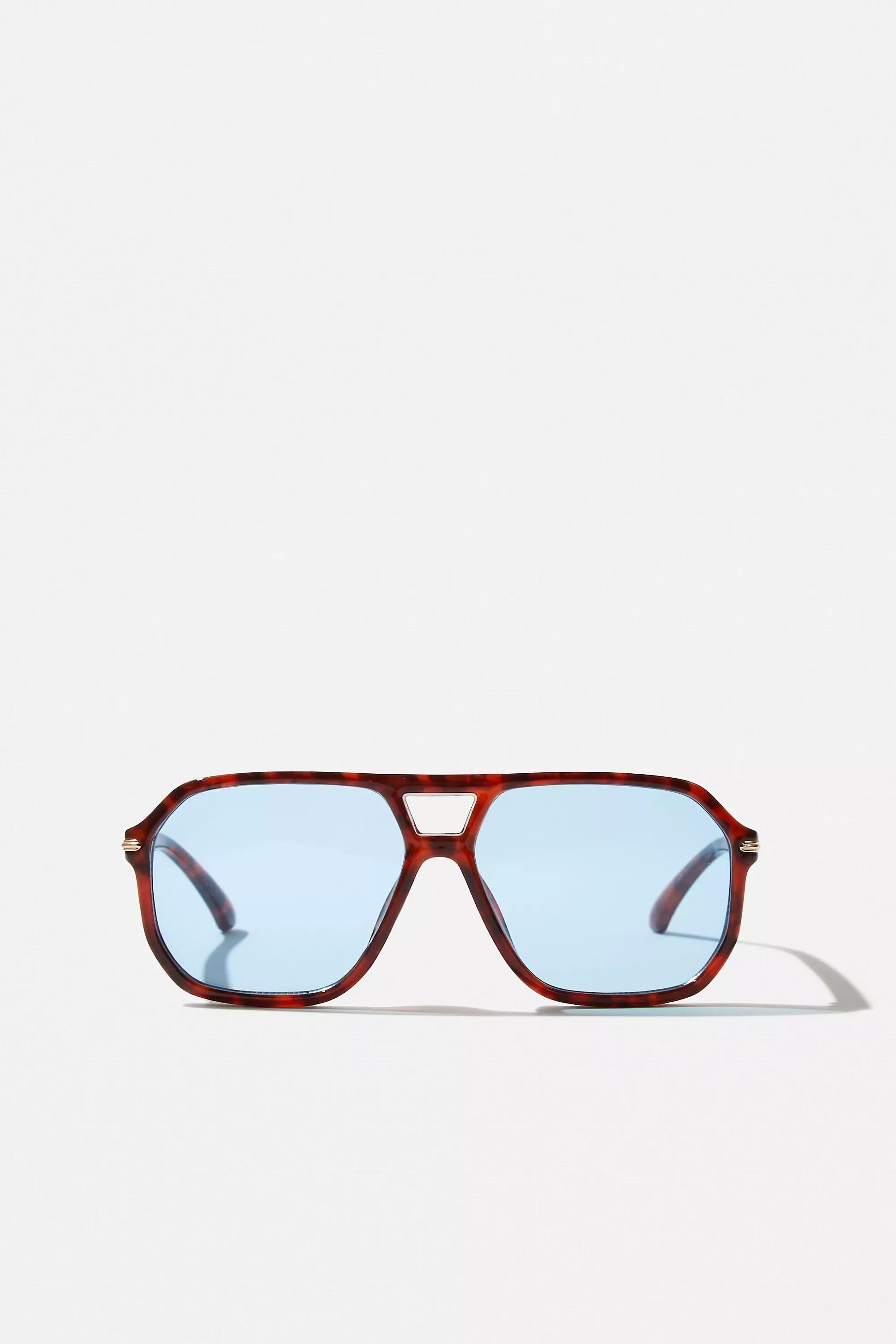 Brown Uo Frank Tortoiseshell Sunglasses, BRN, large image number 1