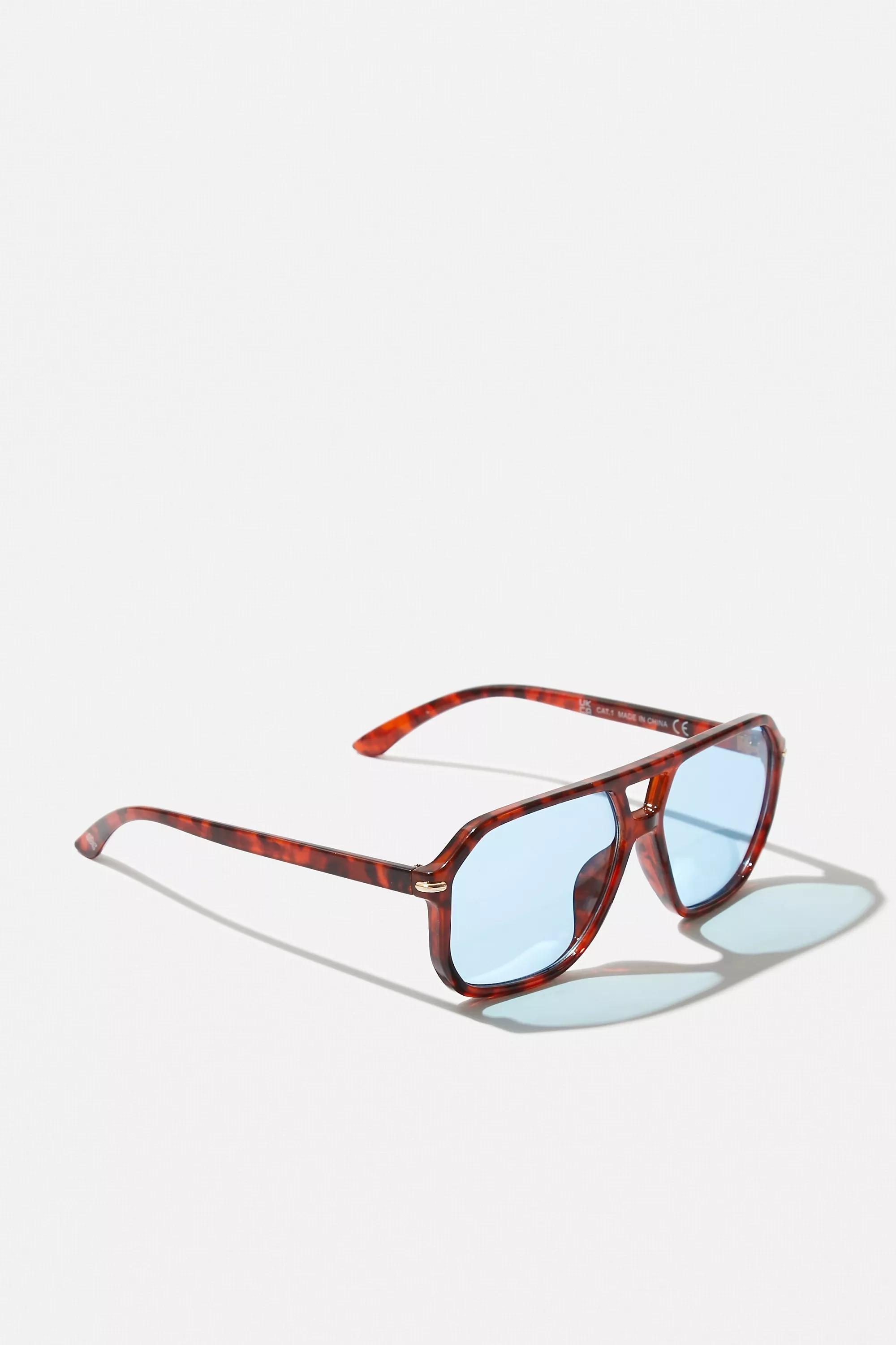 Brown Uo Frank Tortoiseshell Sunglasses, BRN, large image number 2