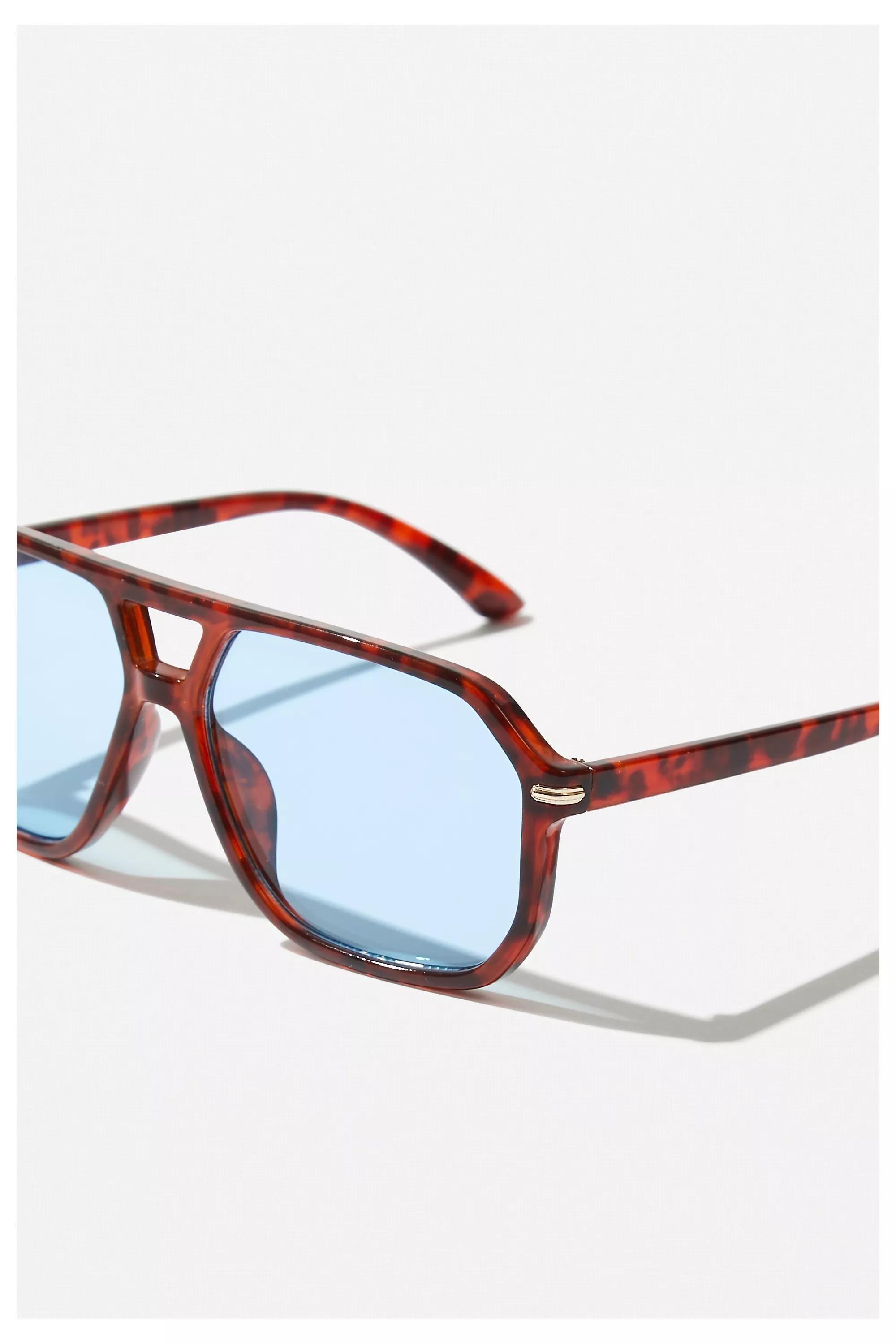 Brown Uo Frank Tortoiseshell Sunglasses, BRN, large image number 3