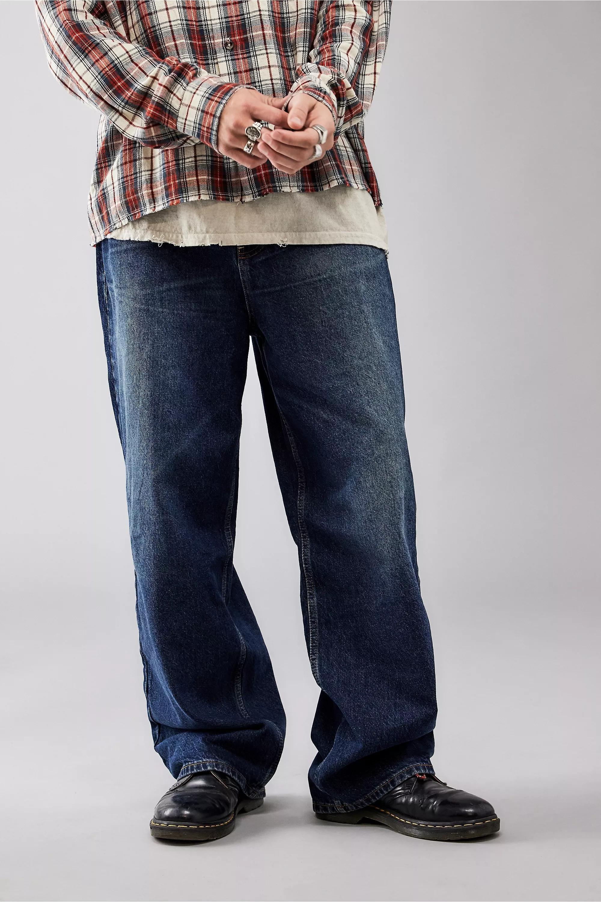 Blue Bdg Dark Blue Washed Jeans, , large image number 0