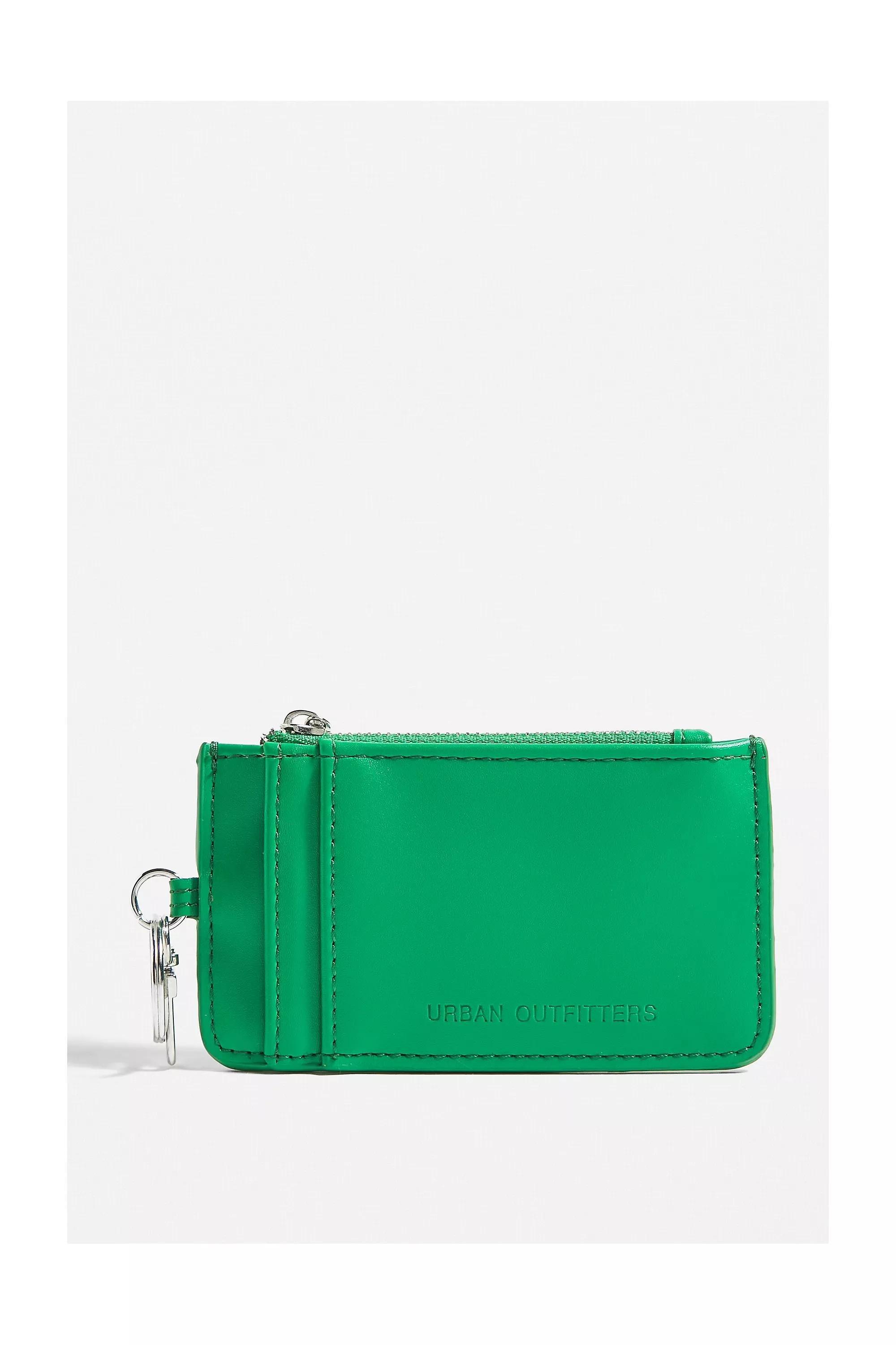 Green Uo Carabiner Clip Cardholder, GRN, large image number 0