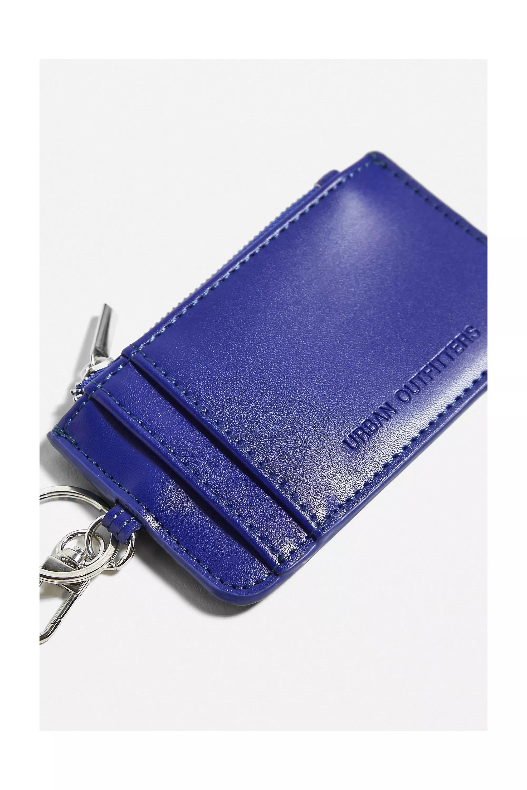 Blue Uo Carabiner Clip Cardholder, BLUE, large image number 1