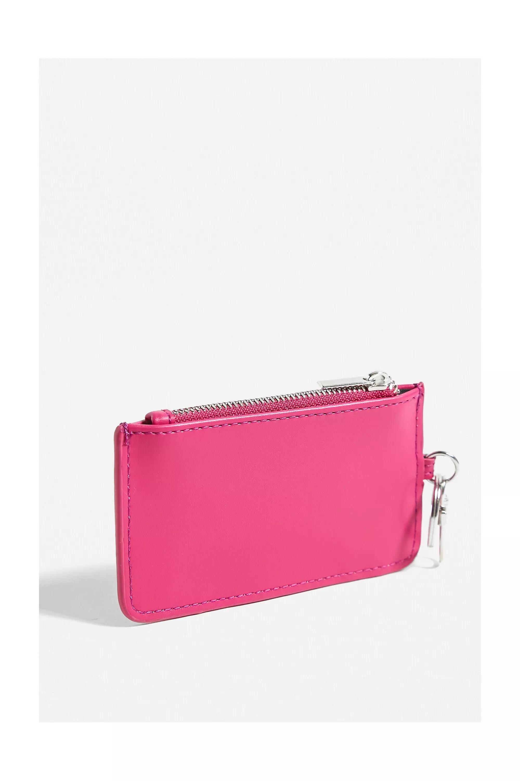 Pink Uo Carabiner Clip Cardholder, PINK, large image number 2