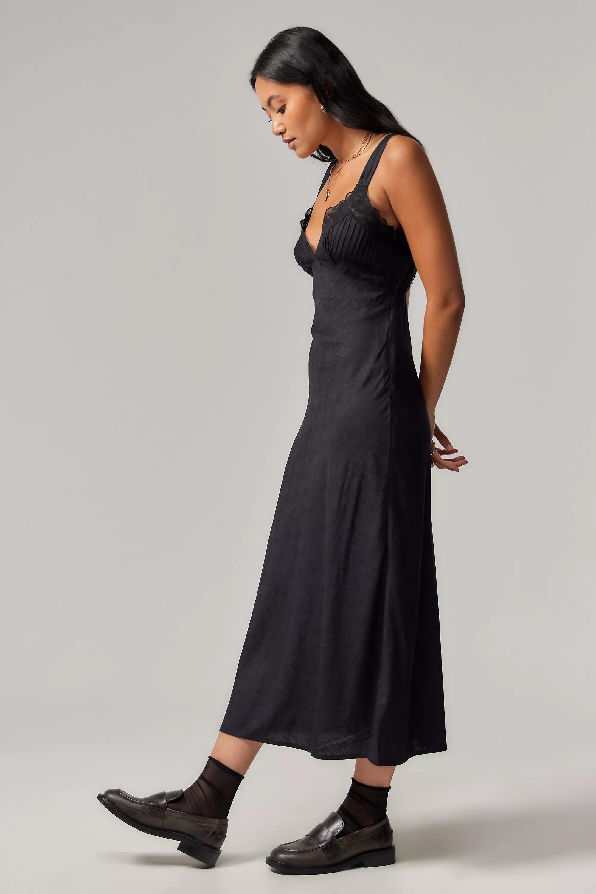 Black Bex Lingerie Slip Dress, , large image number 3