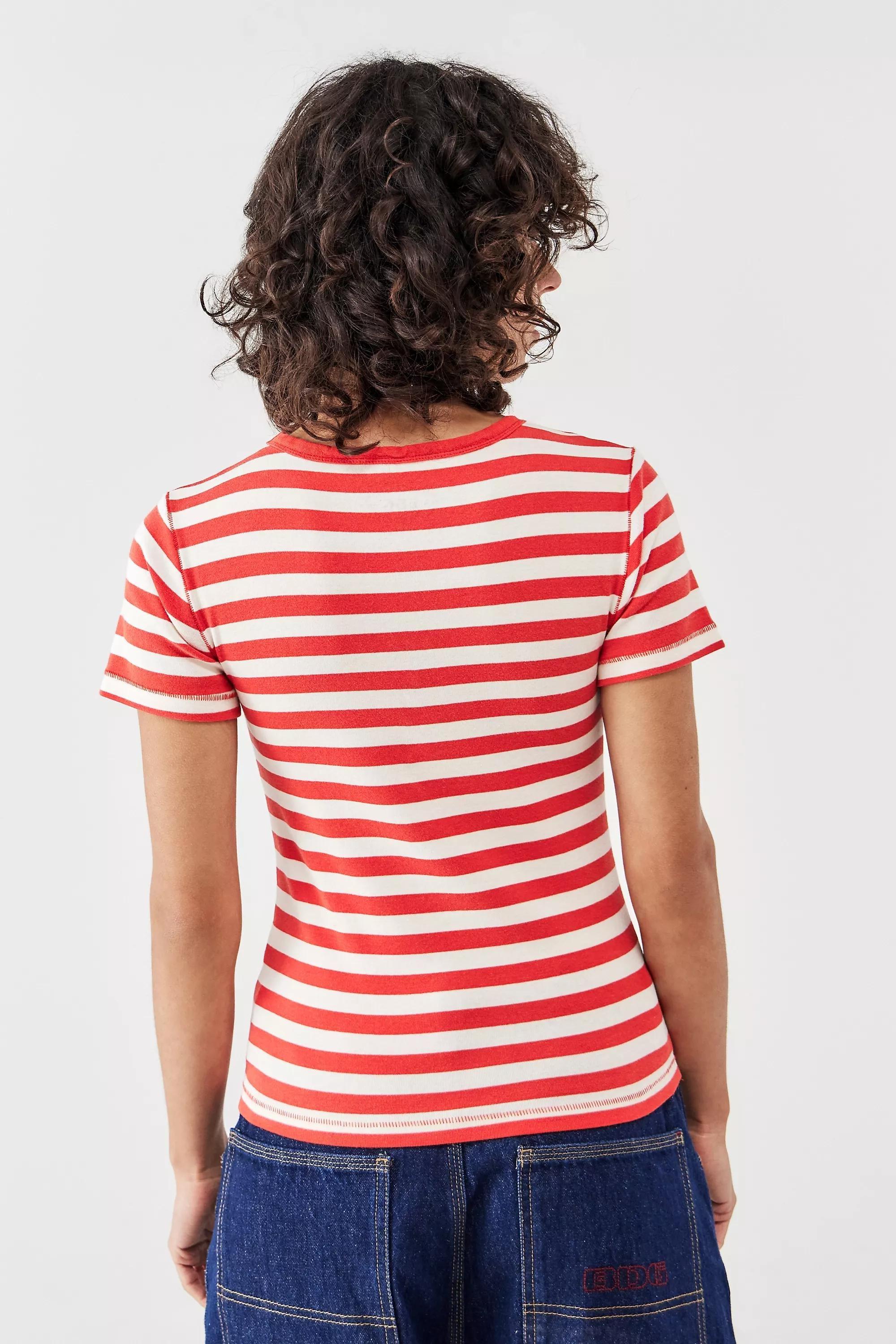 Urban Outfitters - Red Bdg Striped Baby T-Shirt