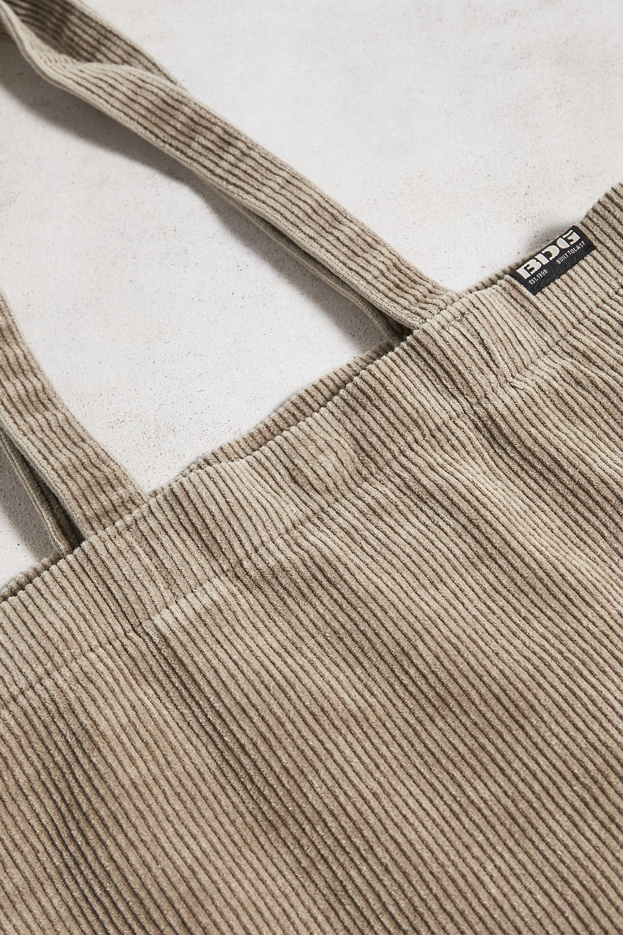 Beige Bdg Corduroy Tote Bag, LIGHT SAND, large image number 2