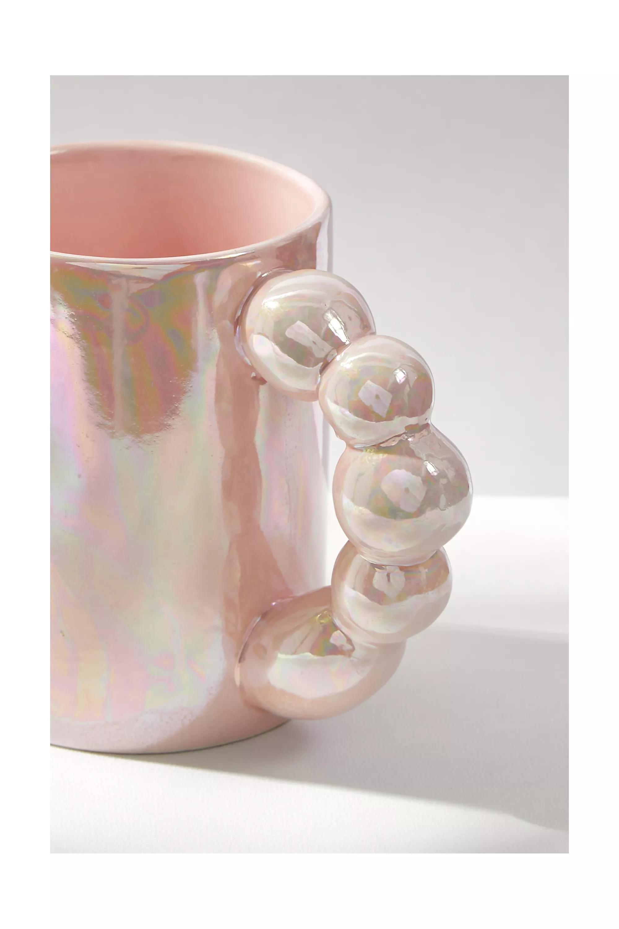 Pink Pearlescent Bubble Mug, PINK, large image number 1