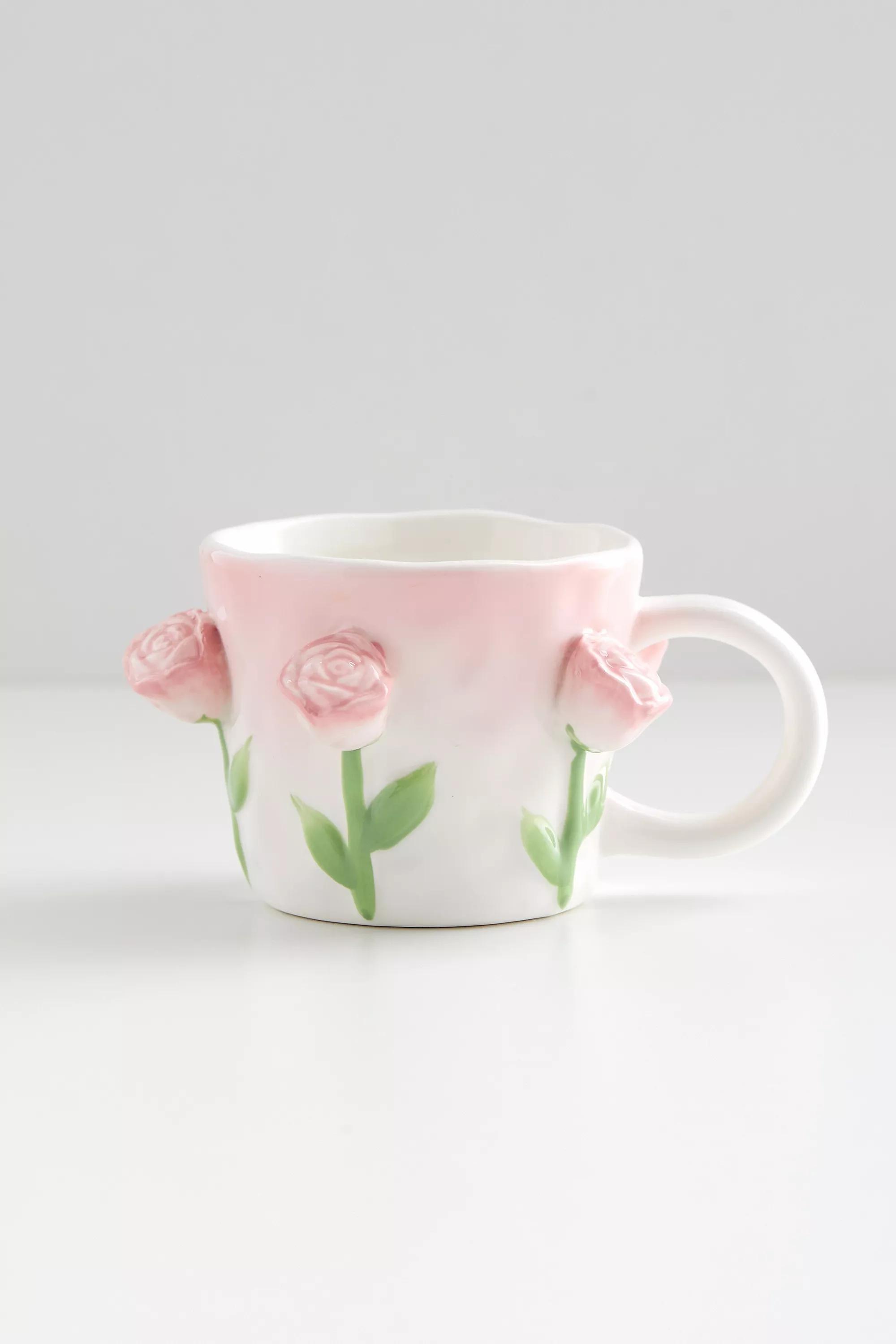 Pink Rose Bud Mug, PINK, large image number 2