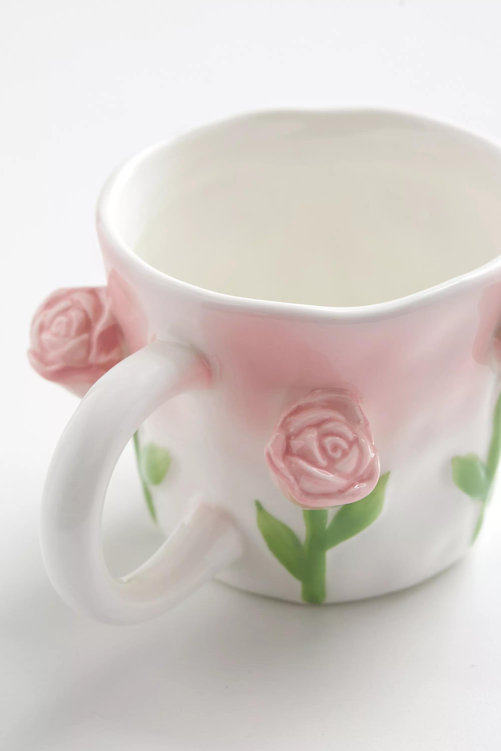 Pink Rose Bud Mug, PINK, large image number 3