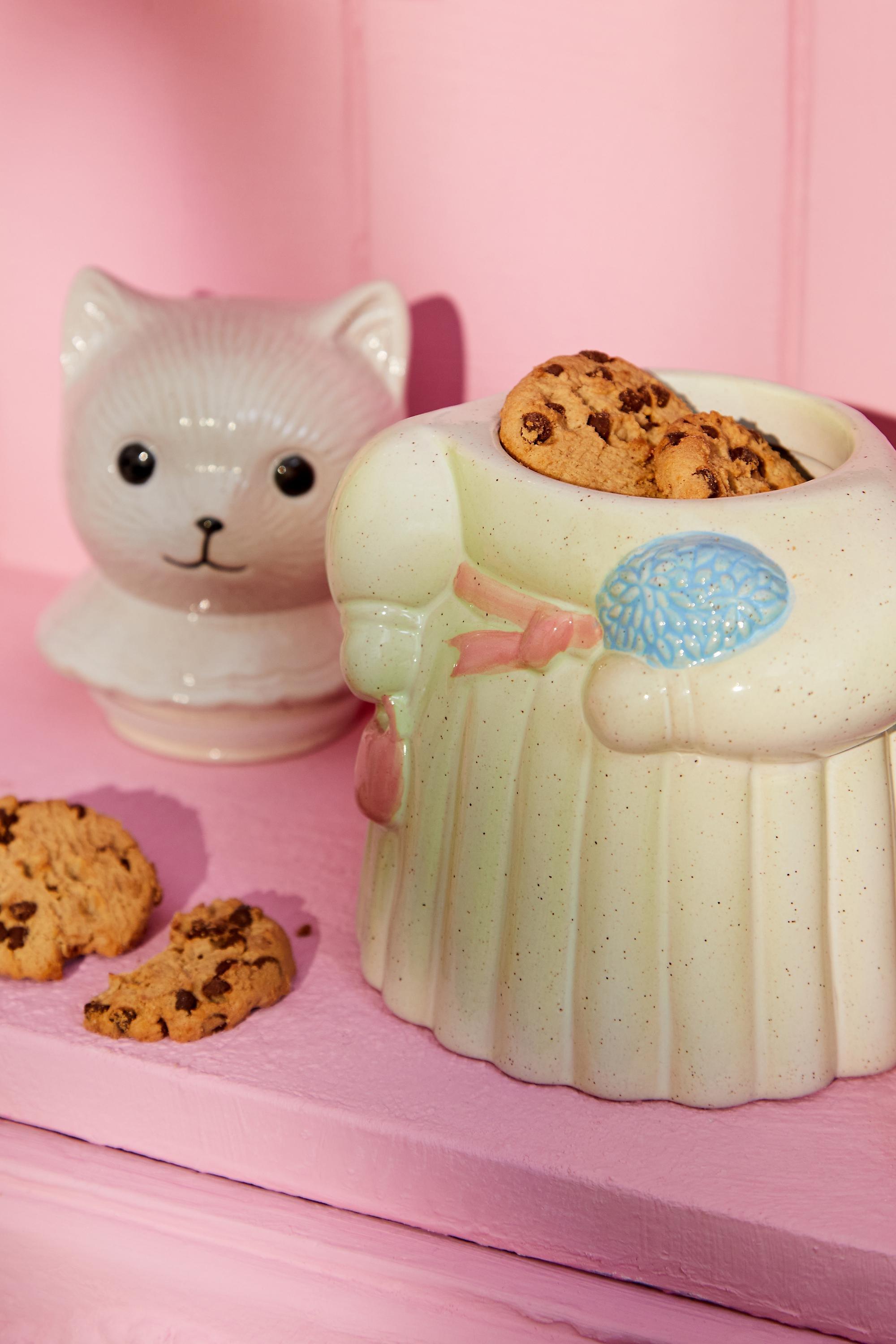 Multicolour Kitsch Cat Cookie Jar, ASSORT, large image number 2