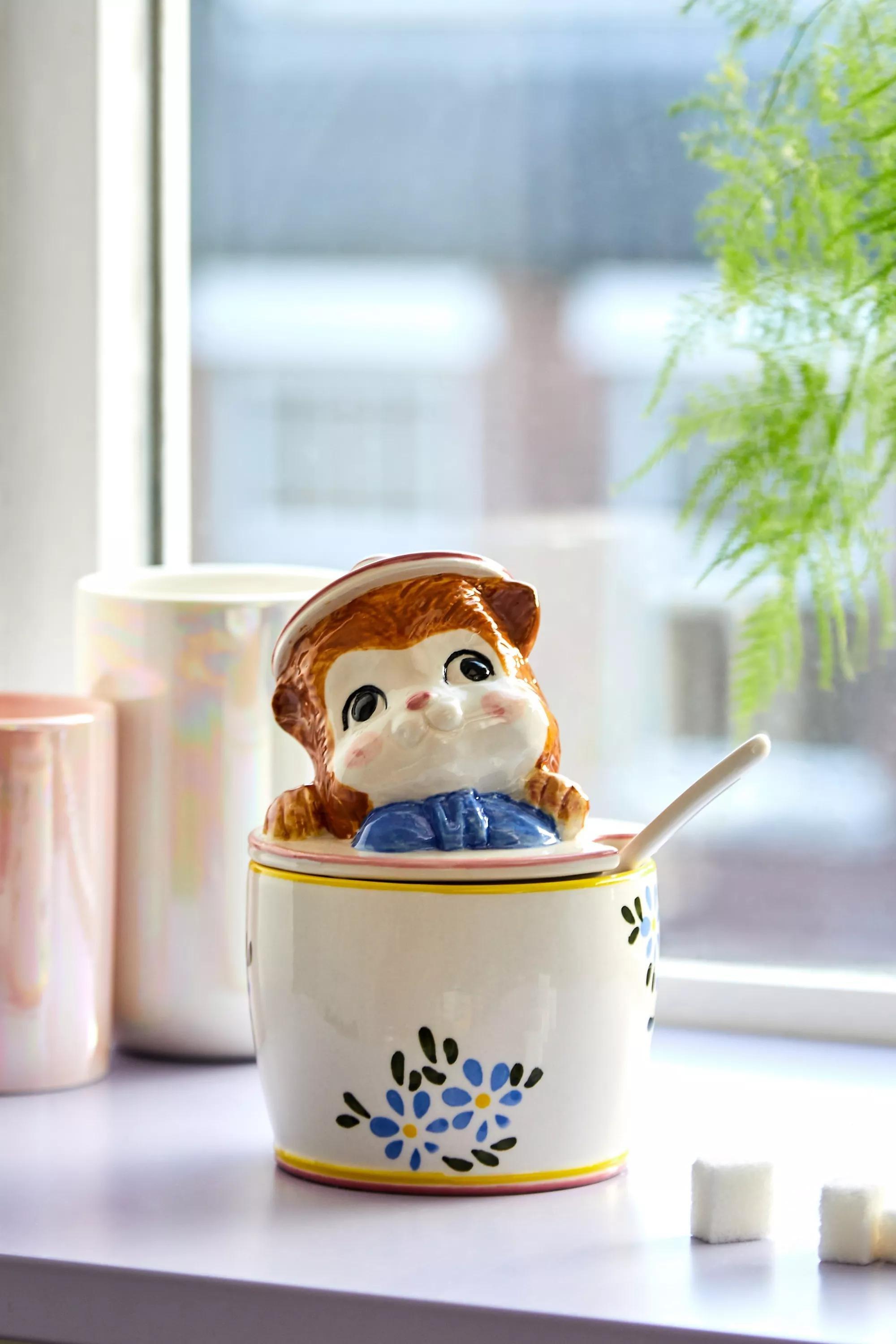 Assort Kitsch Cat Sugar Dish, A301_0000, large image number 0