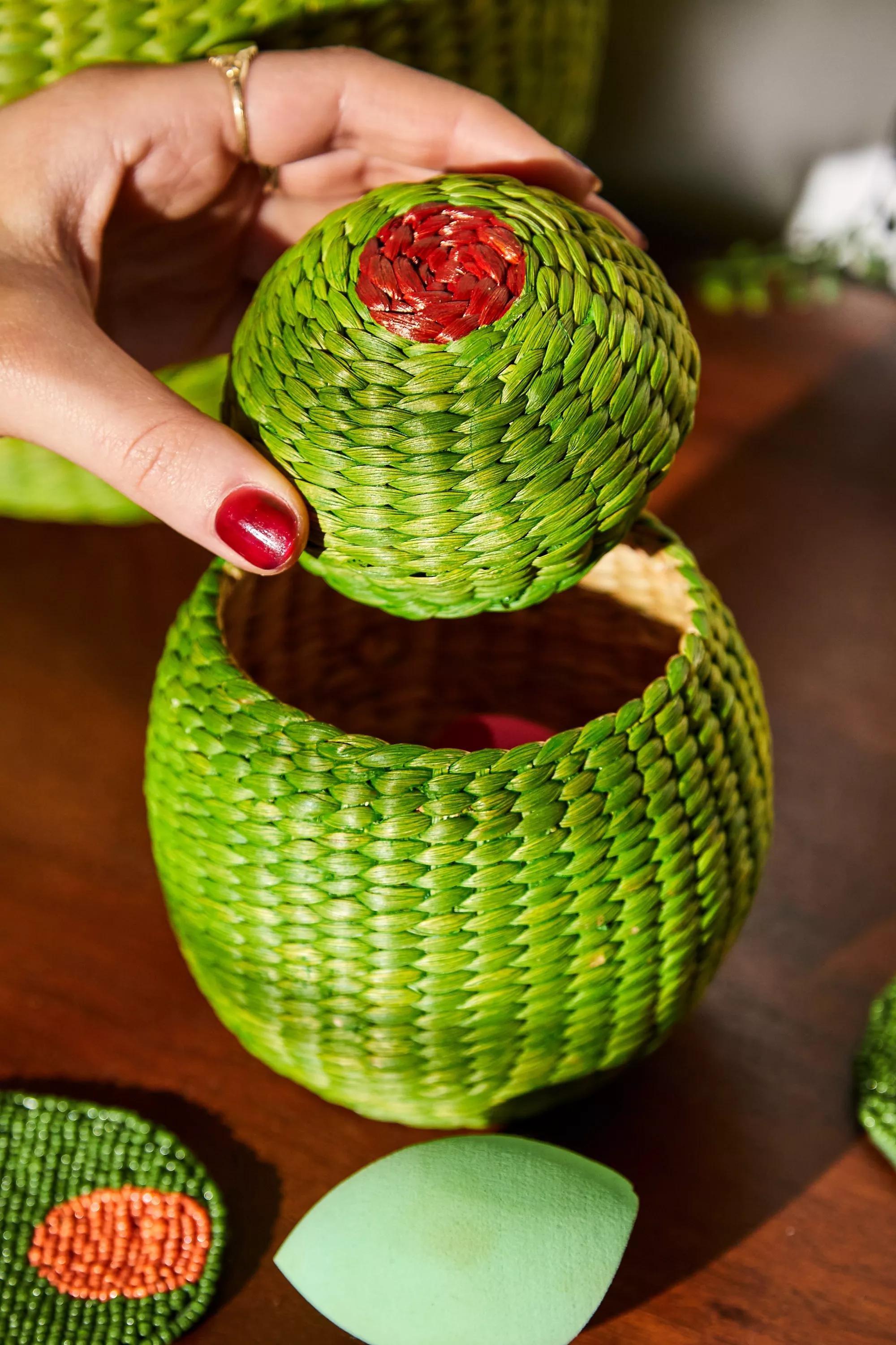 Green Mini Olive Pot, GRN, large image number 0