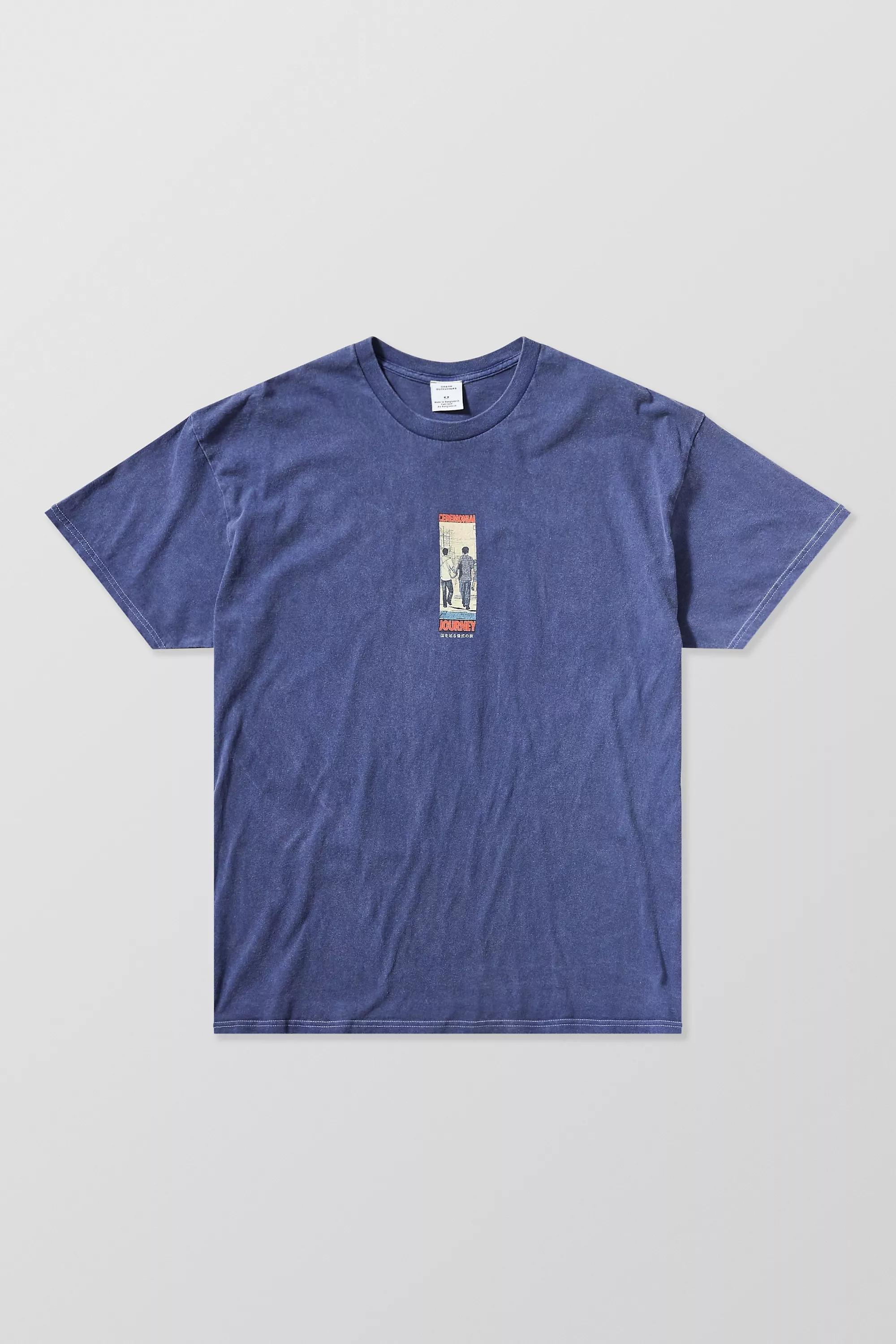 Blue Kyoto Town T-Shirt, , large image number 4