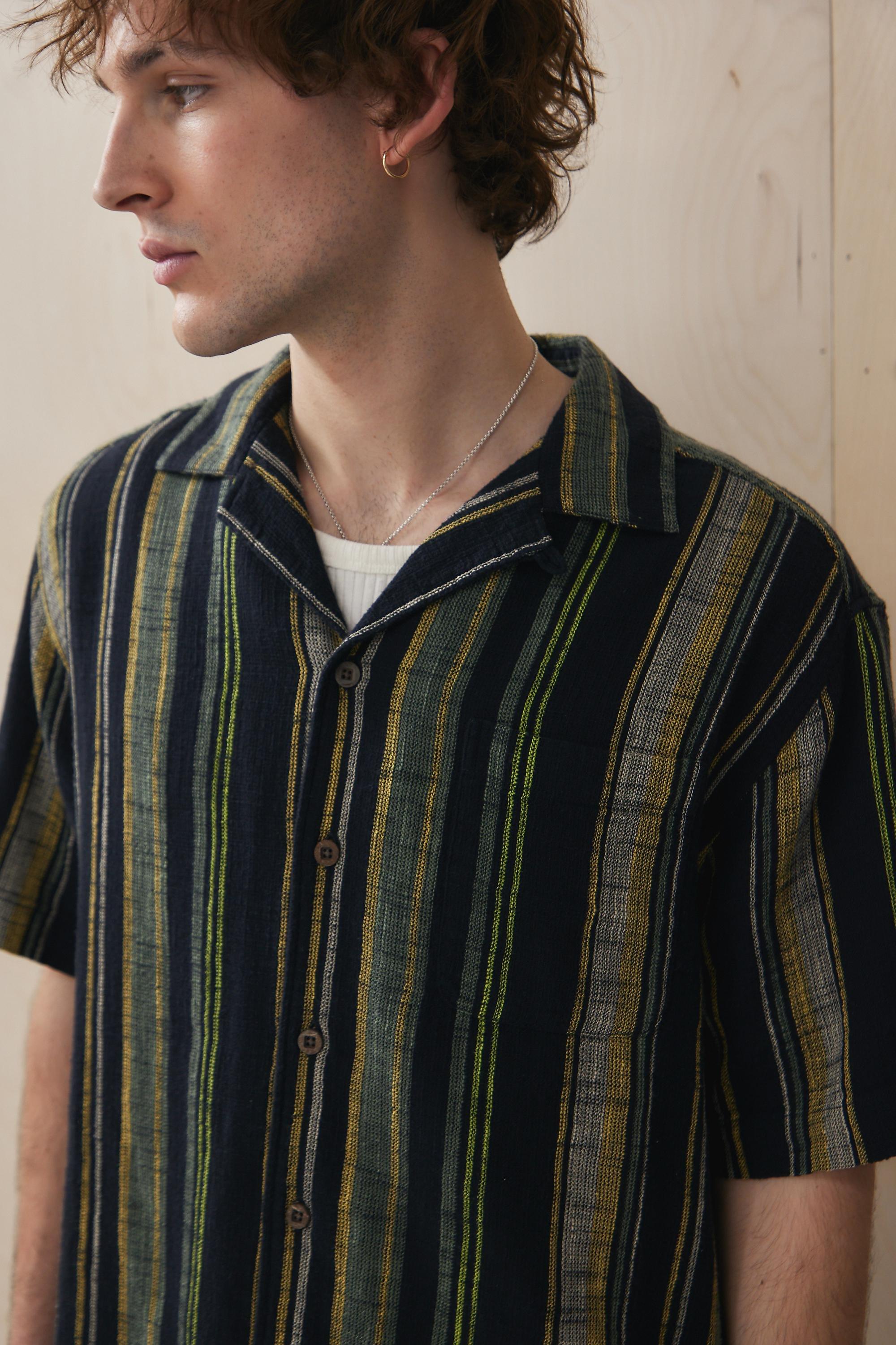Black Uo Striped Shirt, , large image number 2