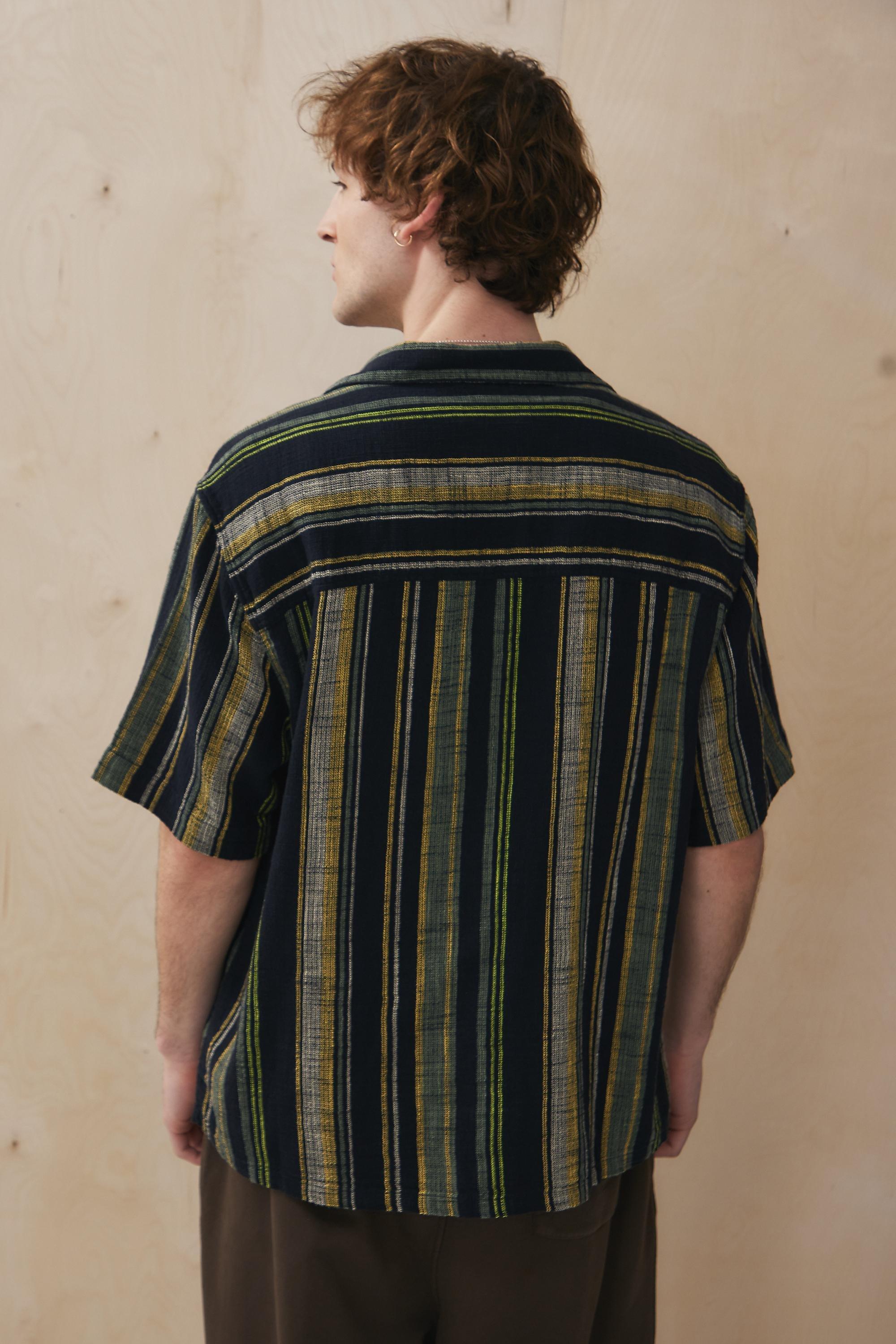 Black Uo Striped Shirt, , large image number 3