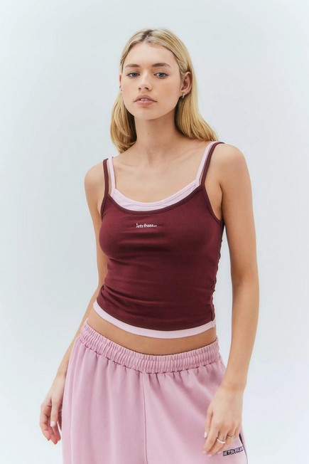 Urban Outfitters - Brown Gigi Double Layer Cami