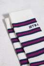 Urban Outfitters - Navy Magenta Stripe Socks