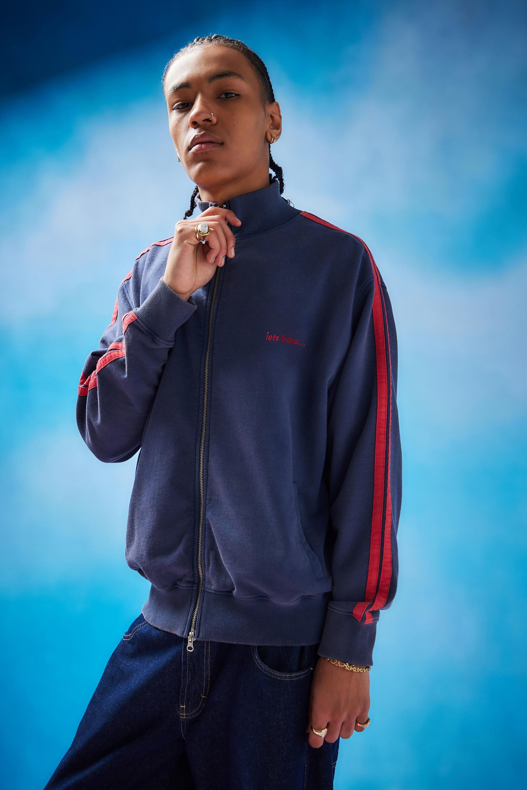 Blue Iets Frans... Taped Track Jacket, BLUE, large image number 2
