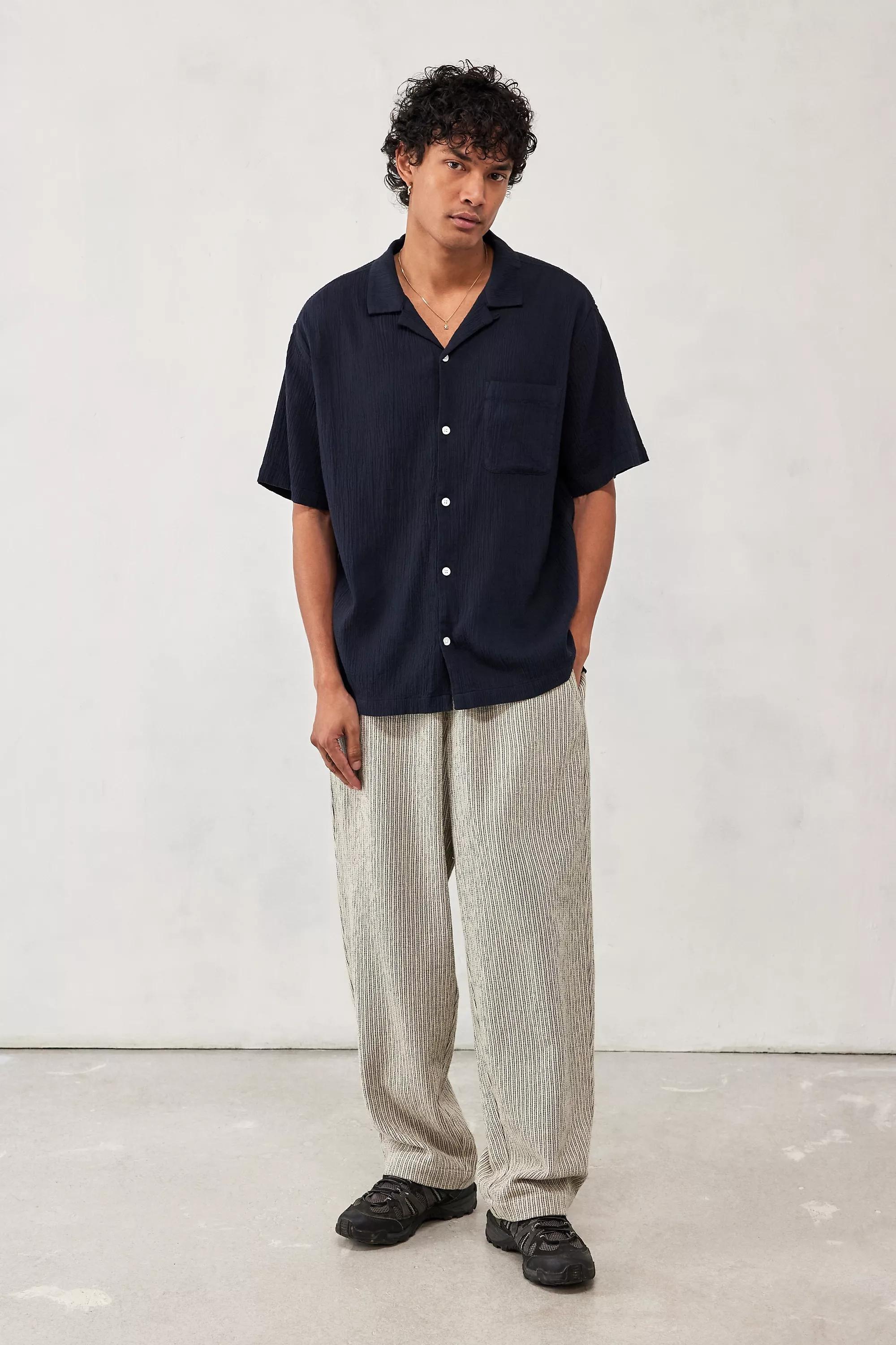 Black Crinkle Shirt, , large image number 2