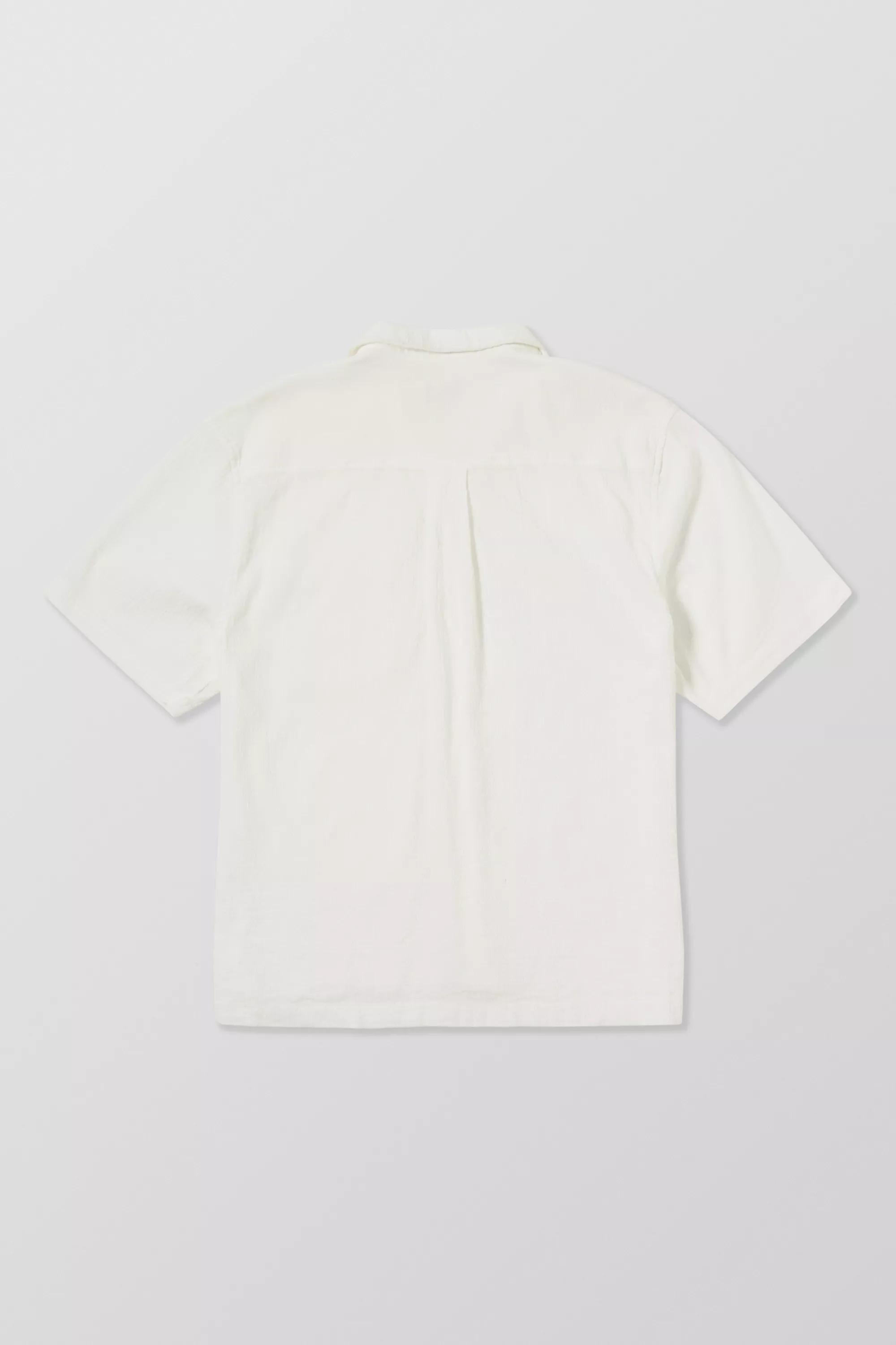 White Crinkle Shirt, , large image number 5