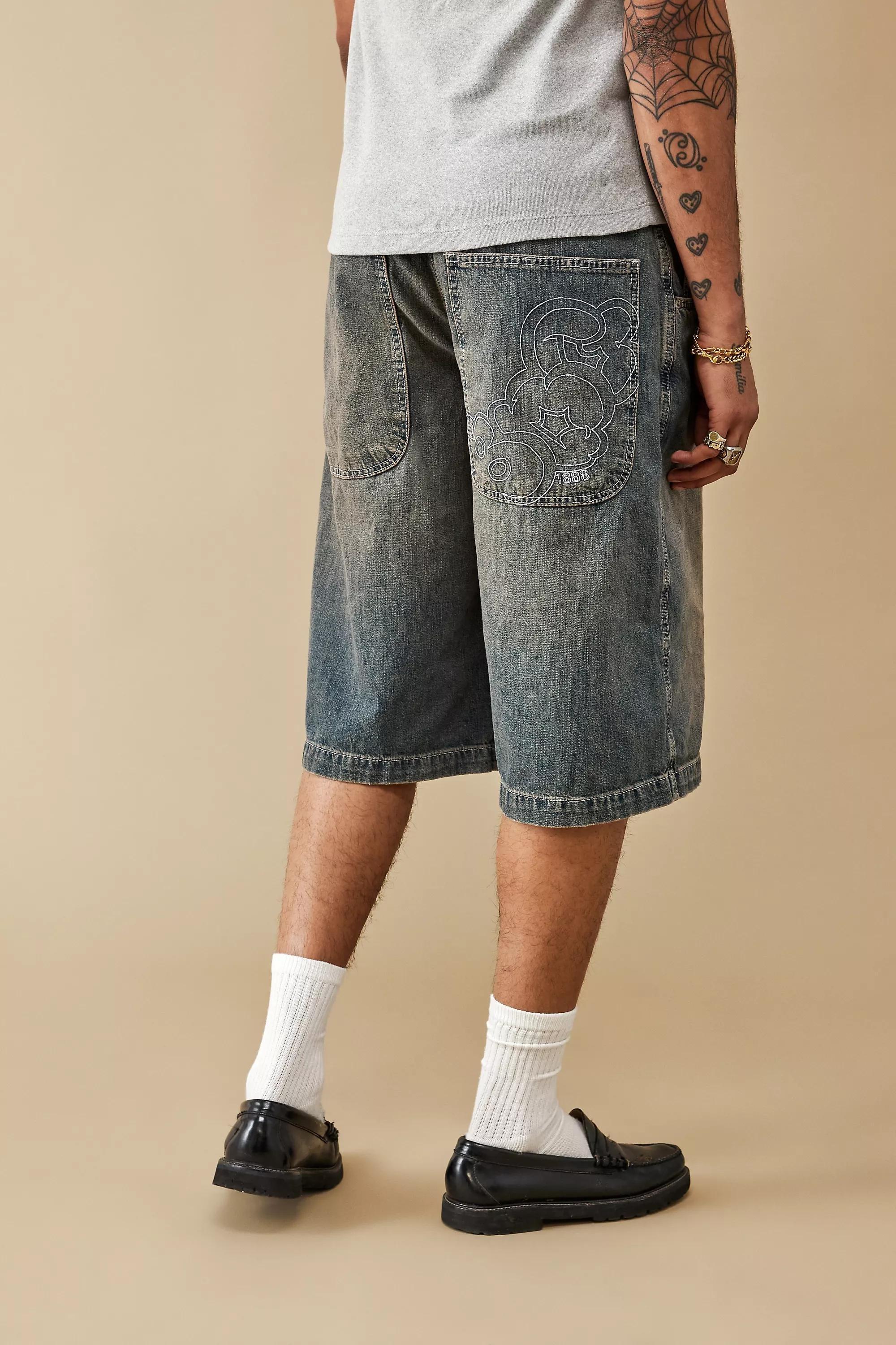 Purple Bdg Denim Shorts, , large image number 1