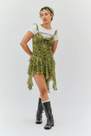 Urban Outfitters - Green Brandi Mesh Asymmetric Mini Dress