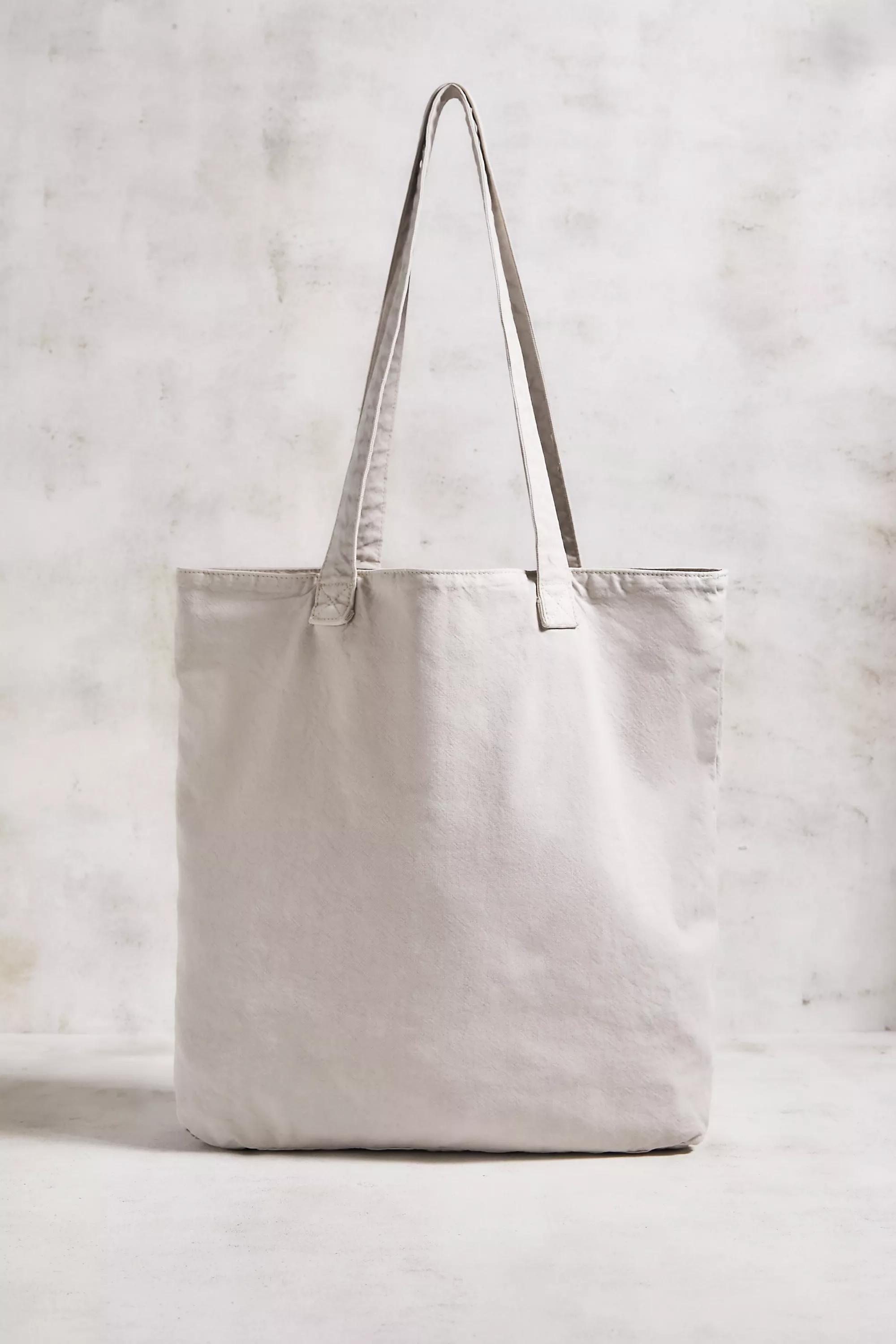 Beige Bdg Canvas Tote Bag, LIGHT SAND, large image number 4