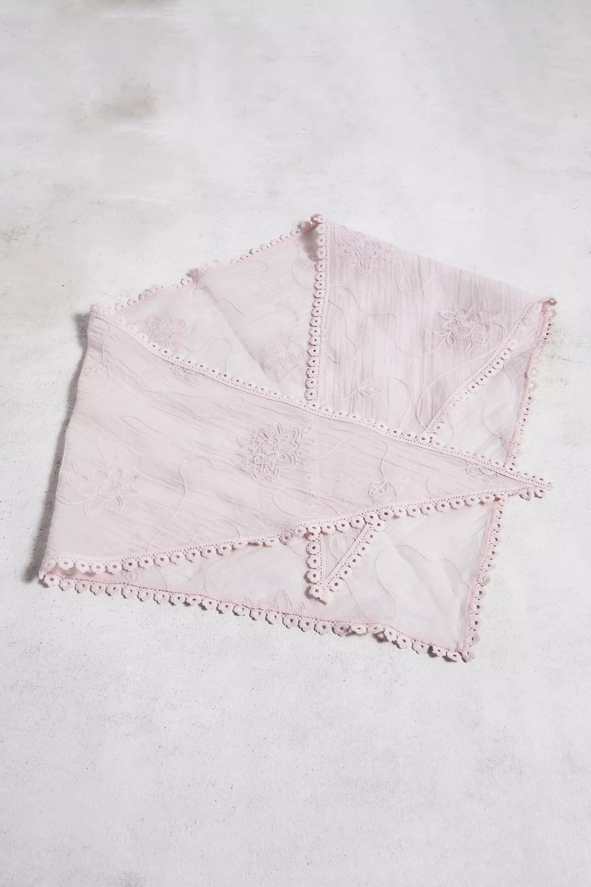 Pink Multiway Woven Headscarf, PINK, large image number 0