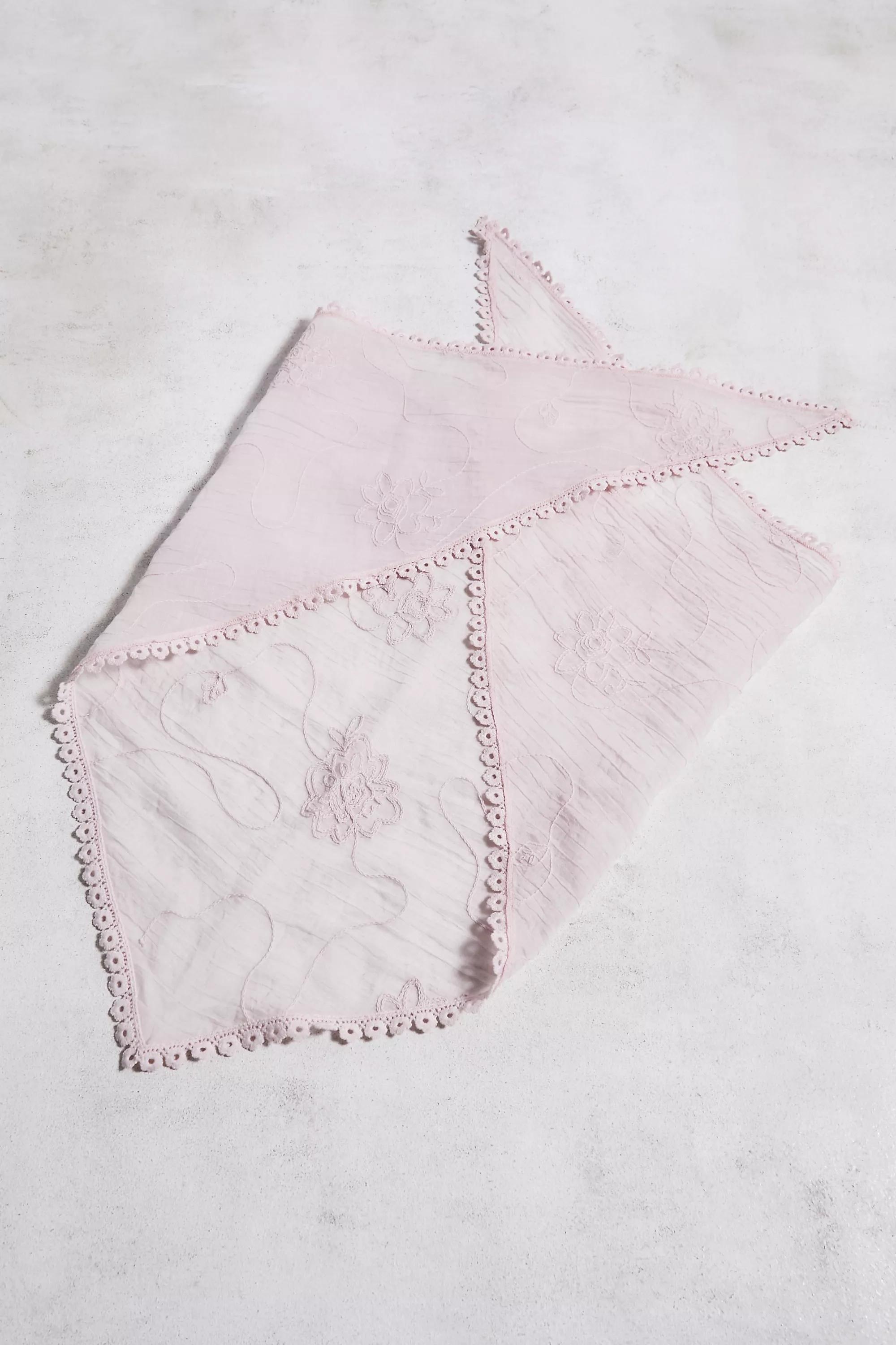 Pink Multiway Woven Headscarf, PINK, large image number 2