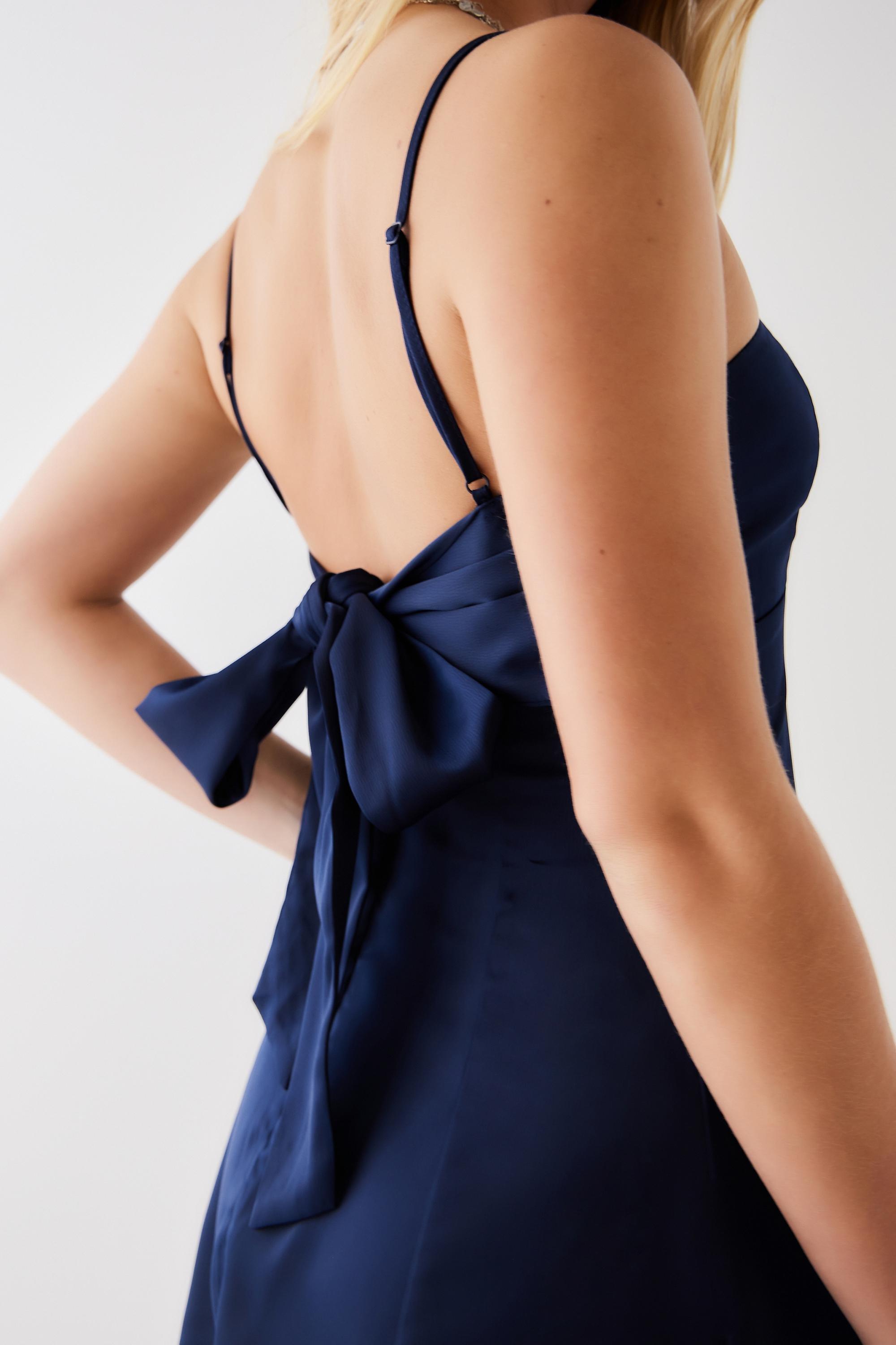Navy Light Before Dark Mini Dress, , large image number 3