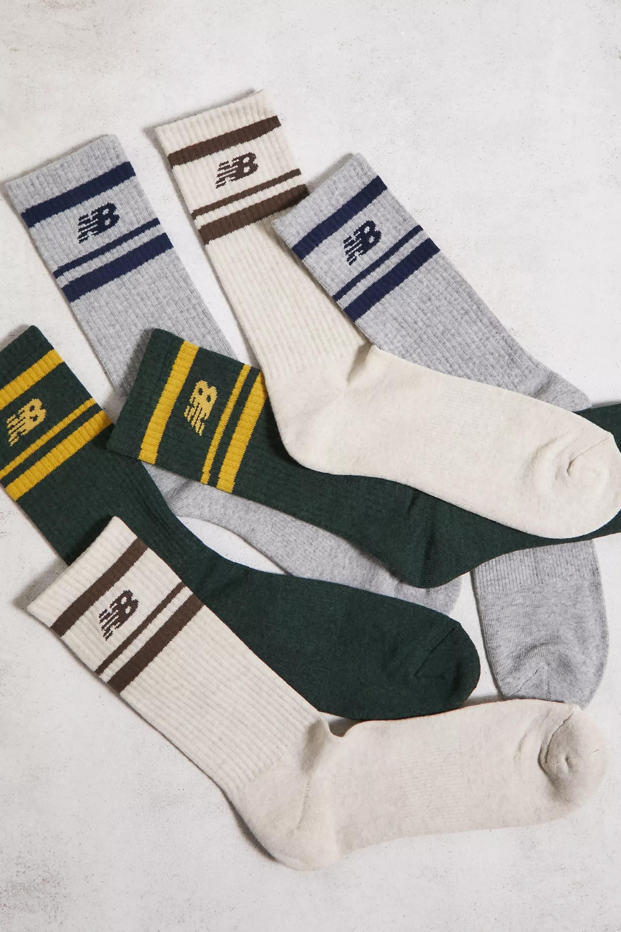 Multicolour New Balance Crew Socks, Set Of 3, ASSORT, large image number 0