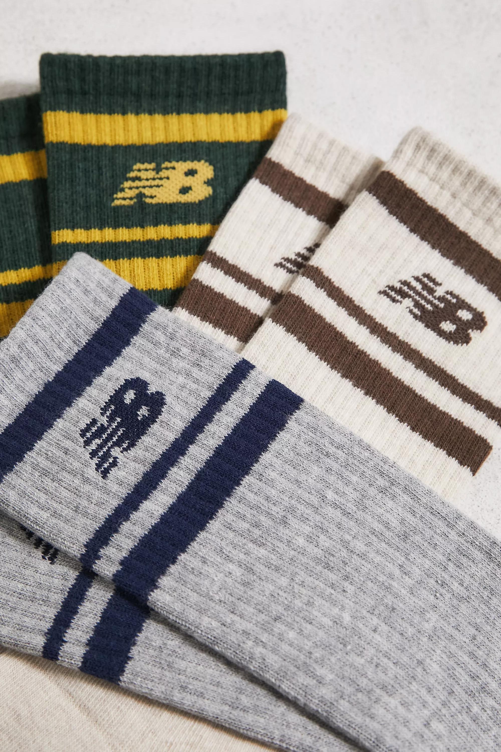 Multicolour New Balance Crew Socks, Set Of 3, ASSORT, large image number 1