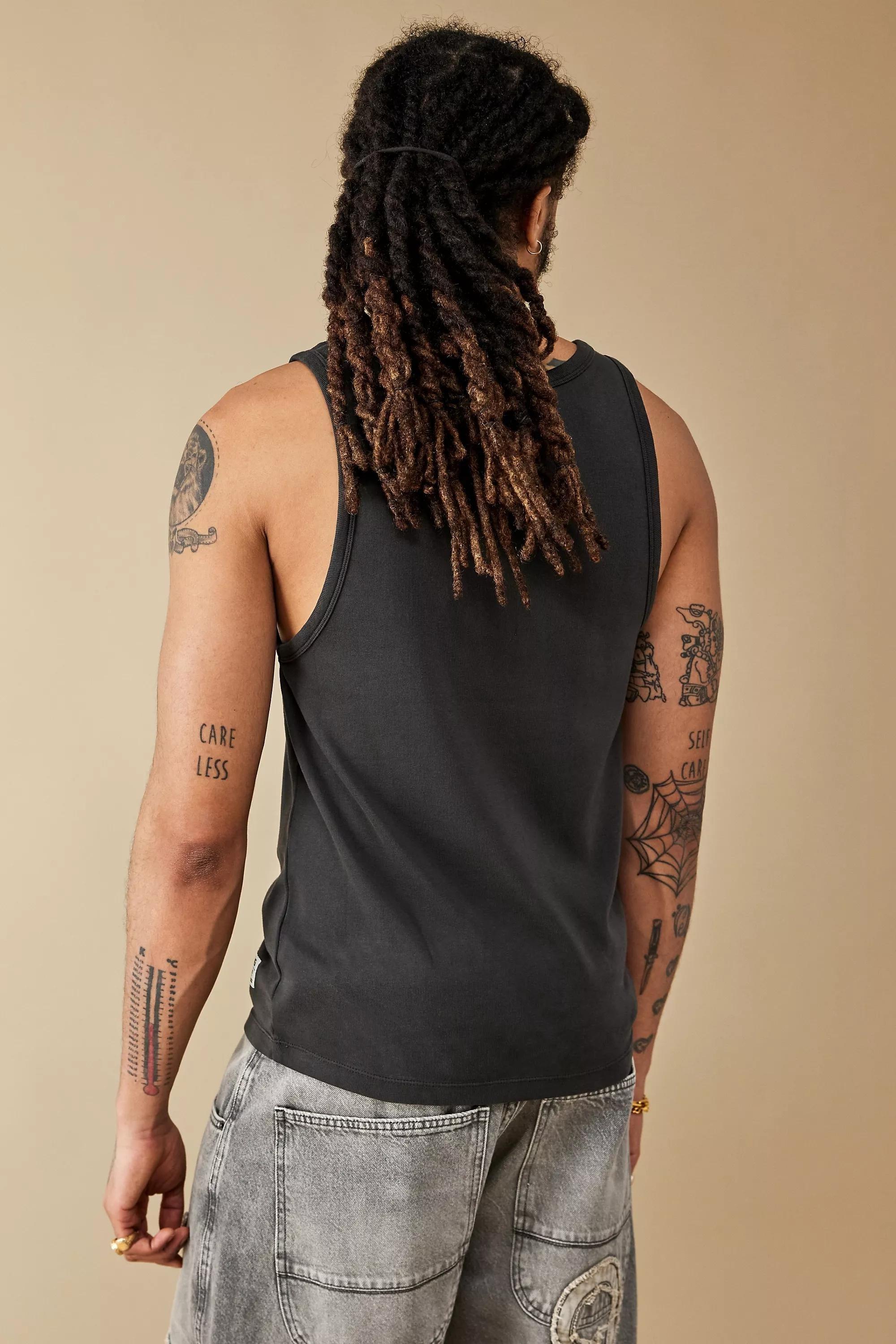 Black Ribbed Vest, , large image number 2