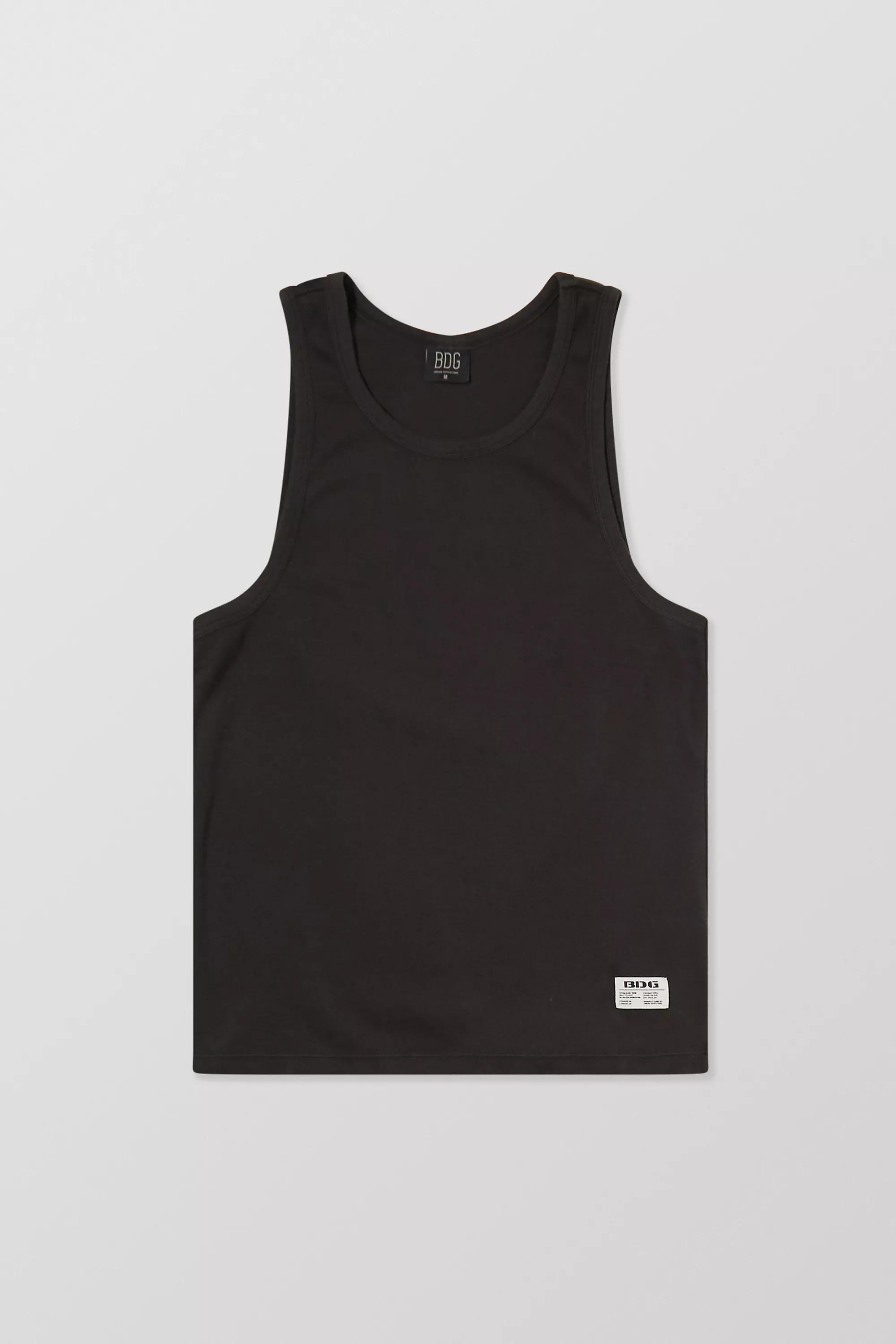 Black Ribbed Vest, , large image number 4