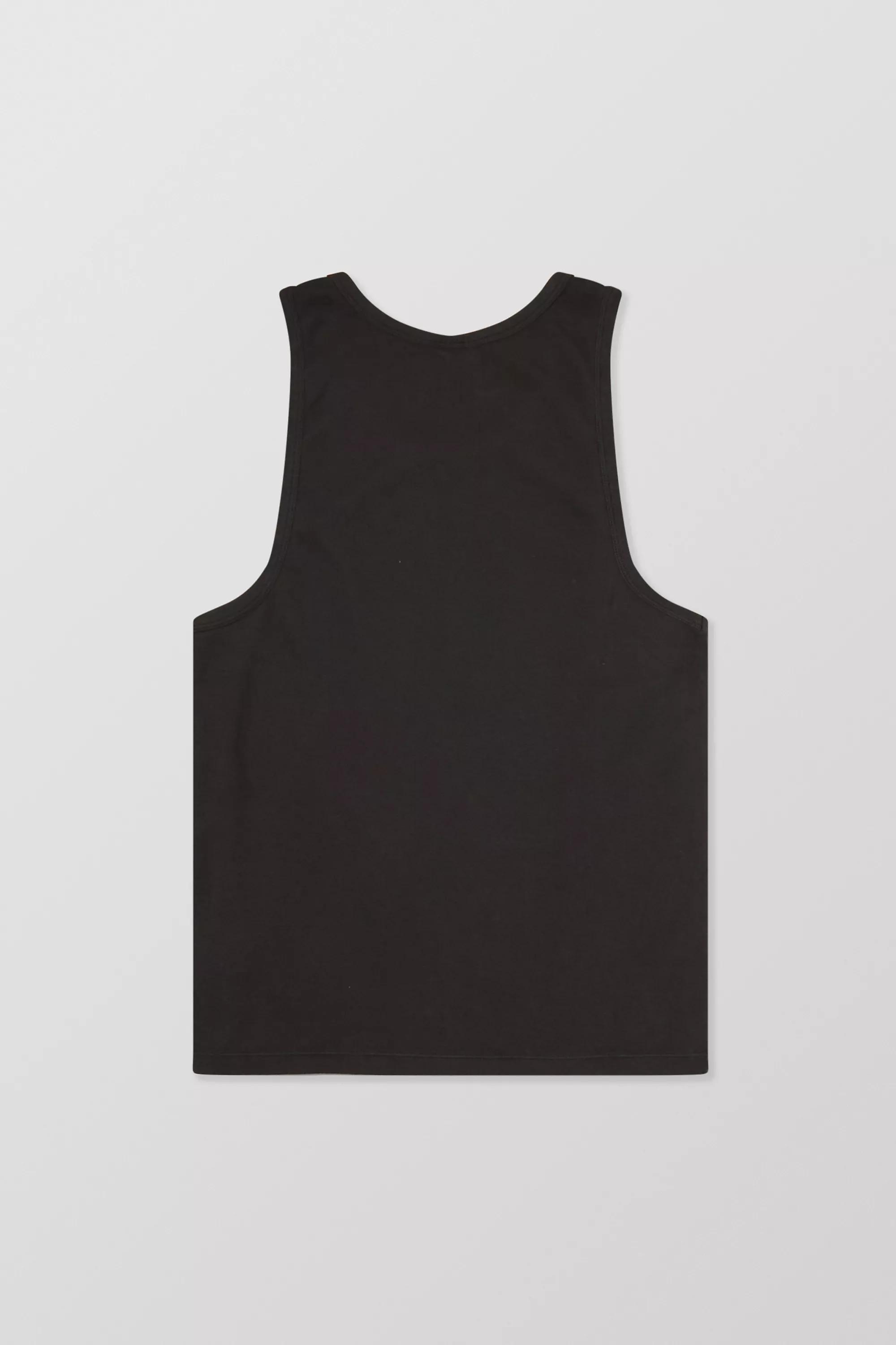 Black Ribbed Vest, , large image number 5