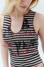 Urban Outfitters - Assort Striped Notched Tank Top