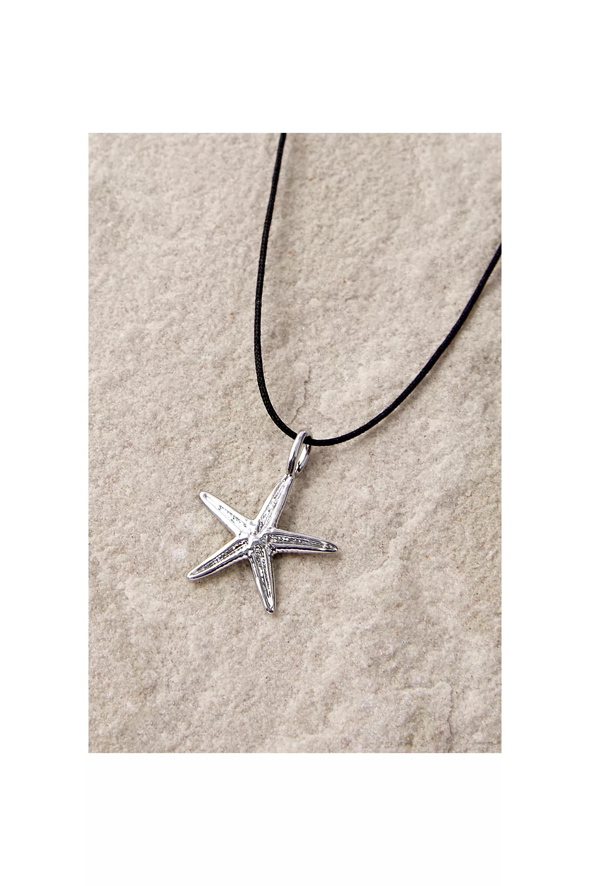 Silver Silence + Noise Starfish Necklace, SLVR, large image number 0