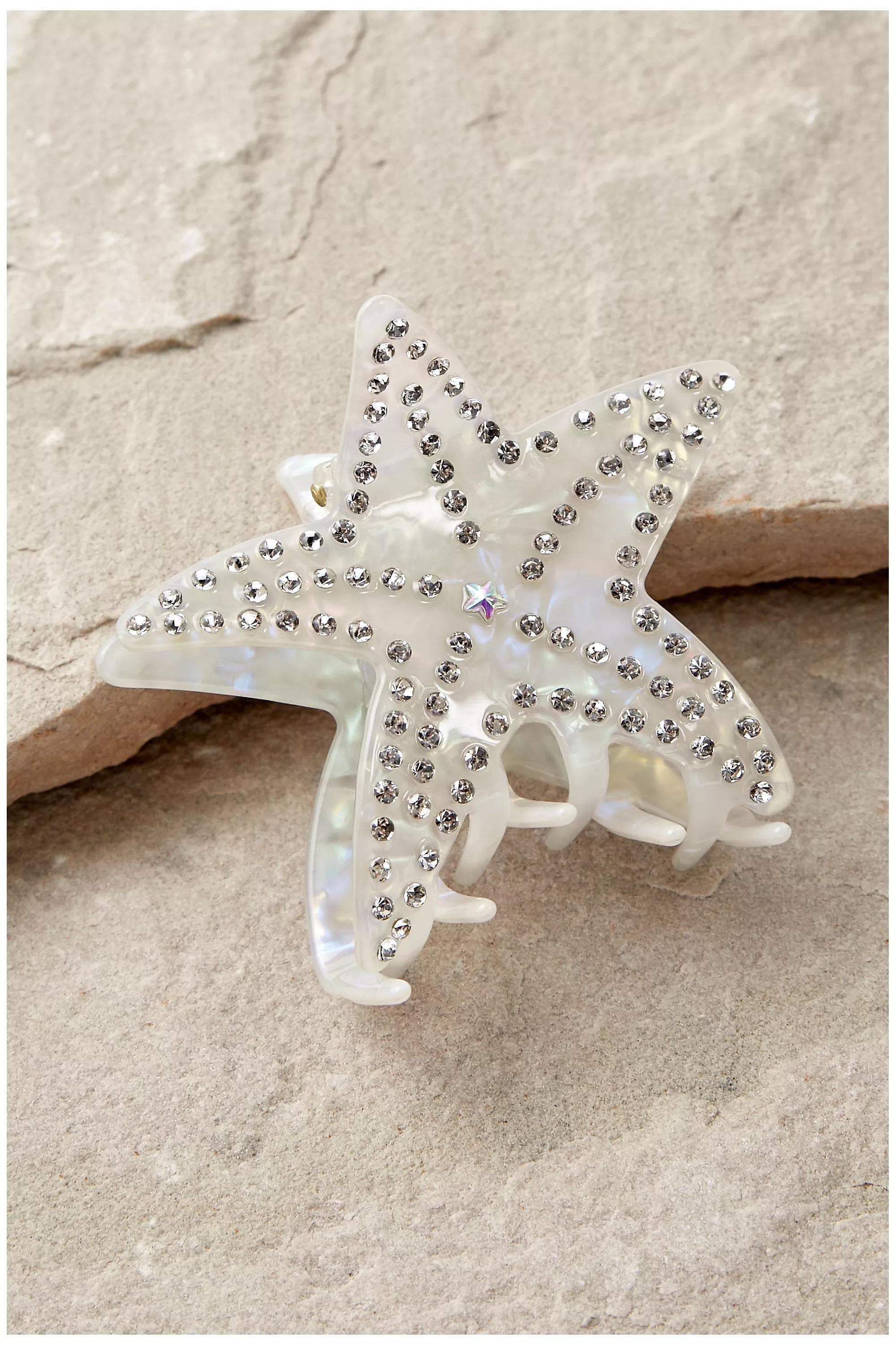PEARL Starfish Diamante Claw Clip, PEARL, large image number 1