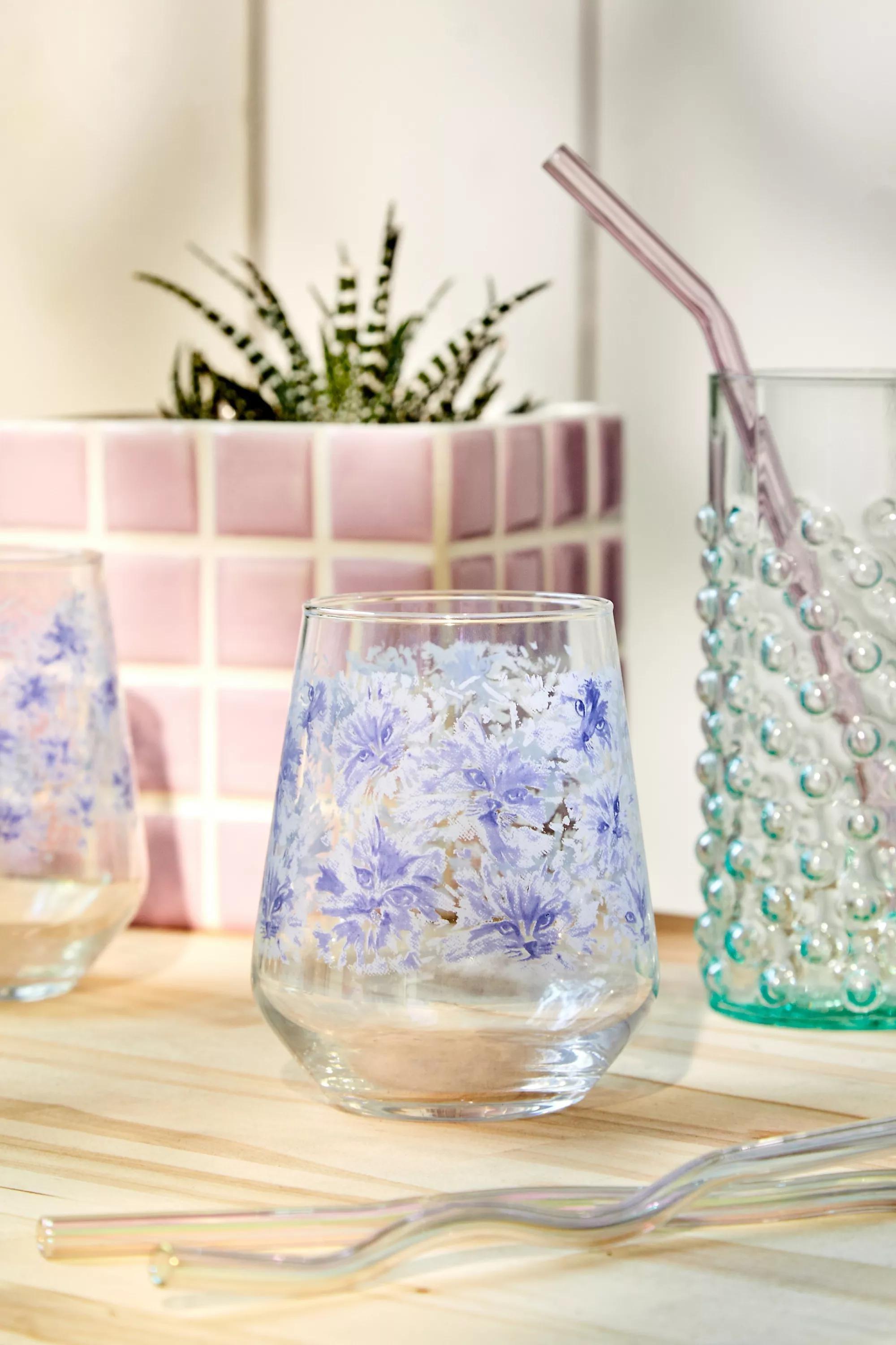 Assort Pearl Cat Stemless Wine Glass, ASSORT, large image number 0