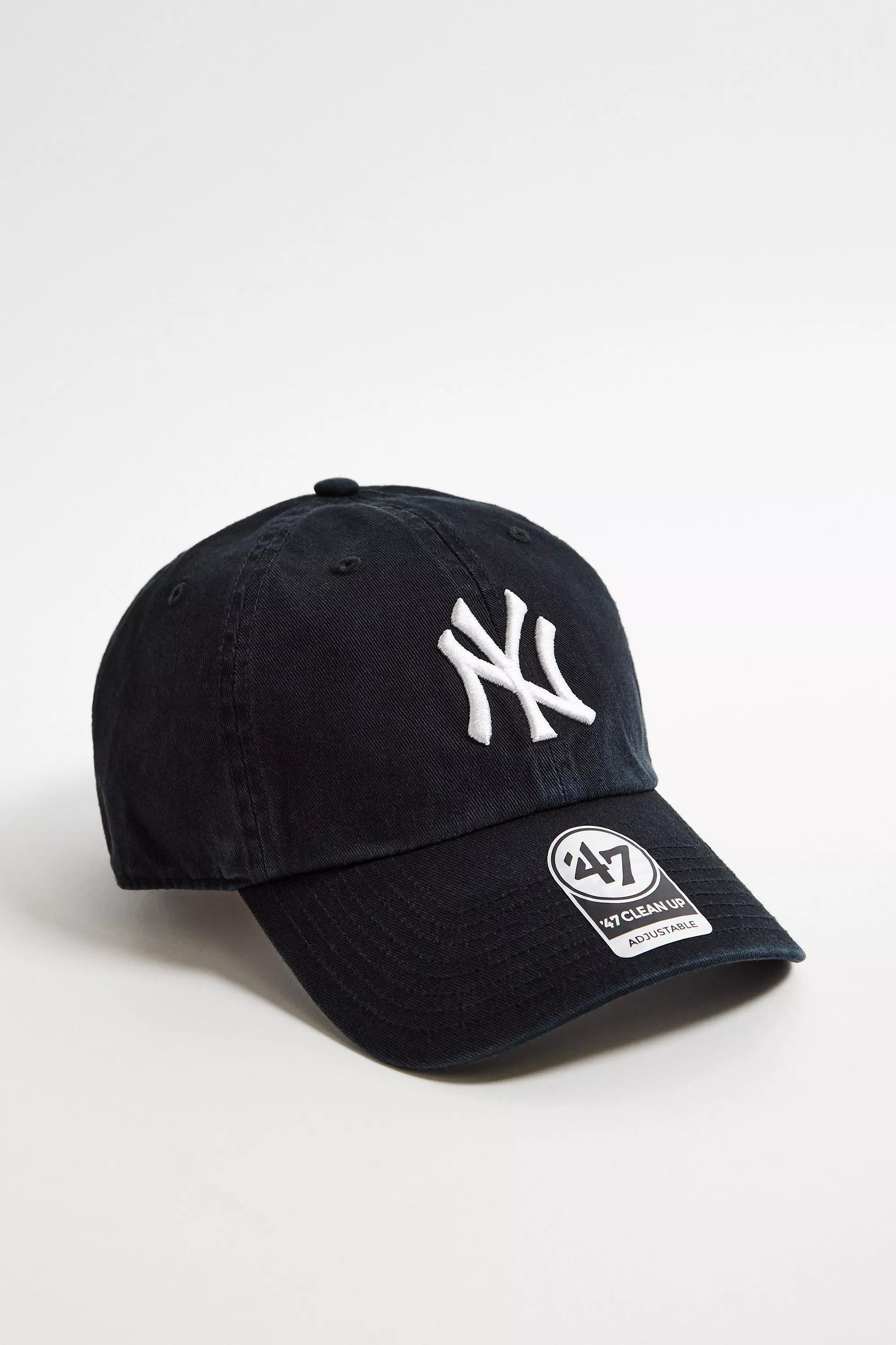 Black '47 Brand Ny Yankees Clean Up Cap, BLK, large image number 1