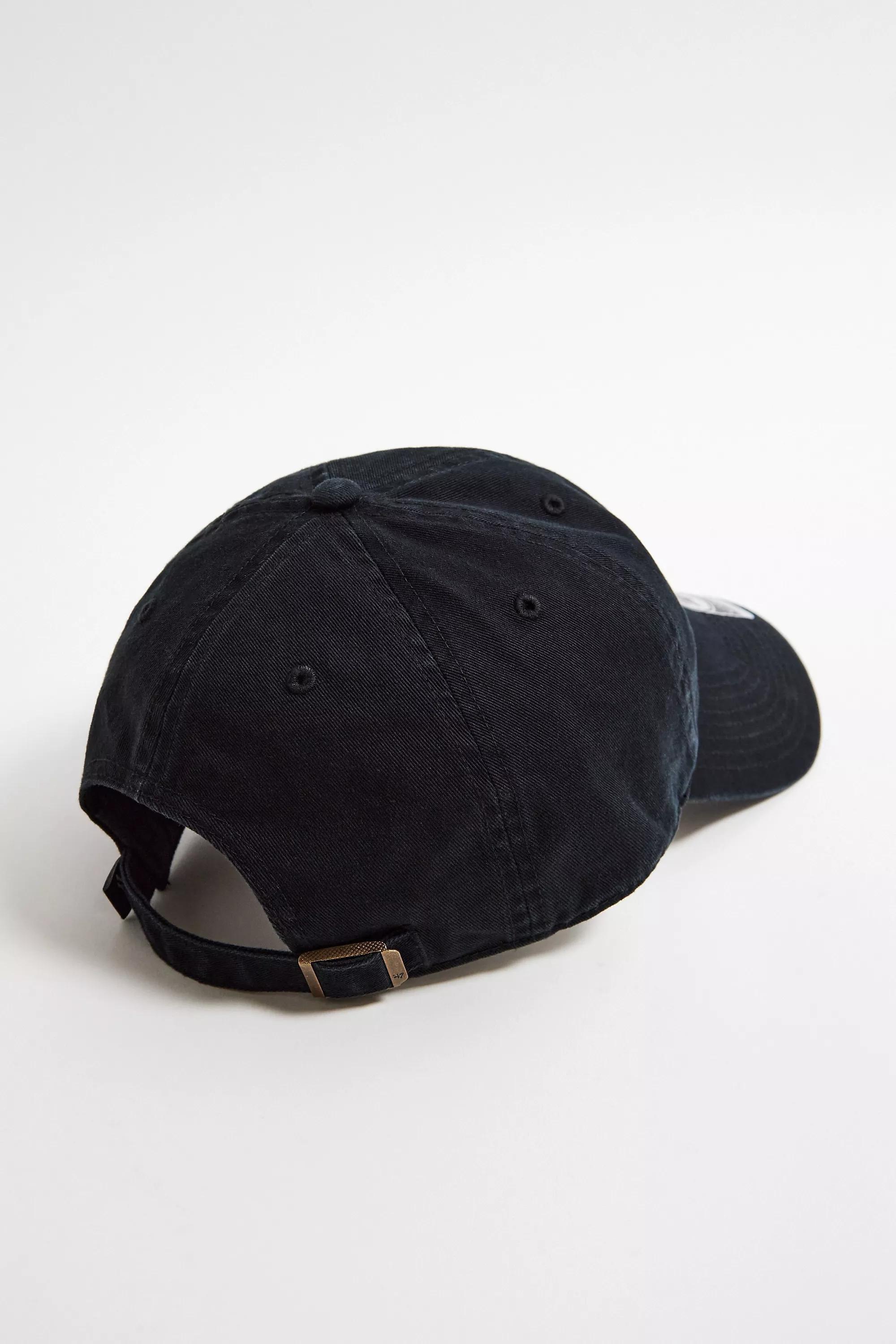 Black '47 Brand Ny Yankees Clean Up Cap, BLK, large image number 3