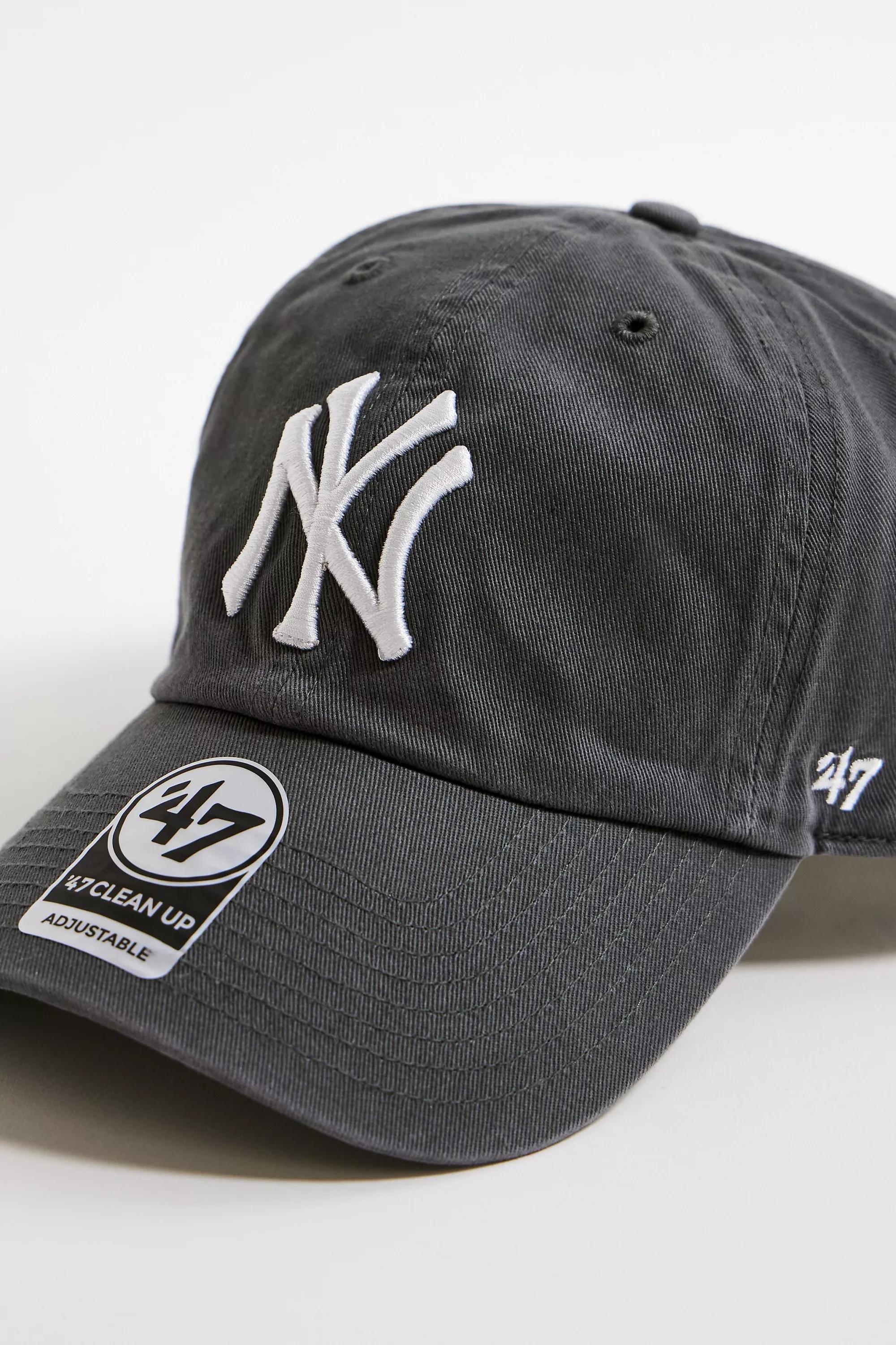 Grey 47 Brand Ny Yankees Clean Up Cap, CARBON, large image number 2