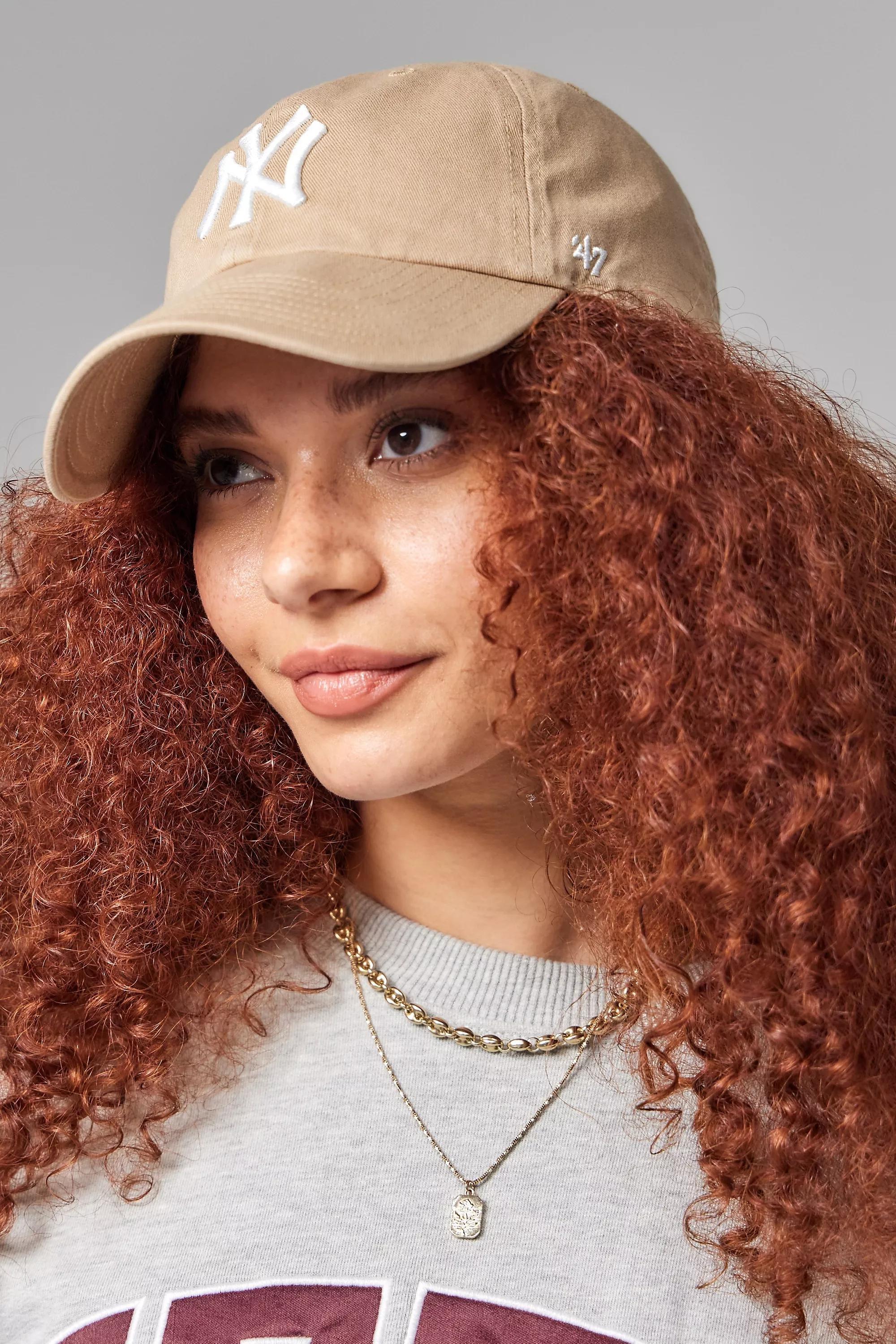 Beige 47 Brand Ny Yankees Clean Up Cap, SND, medium