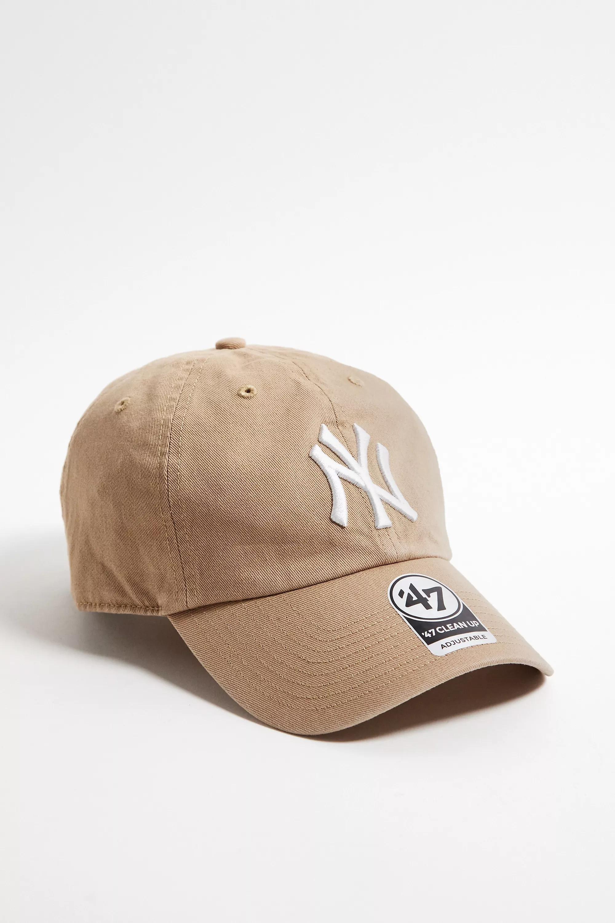 Beige 47 Brand Ny Yankees Clean Up Cap, SND, large image number 1