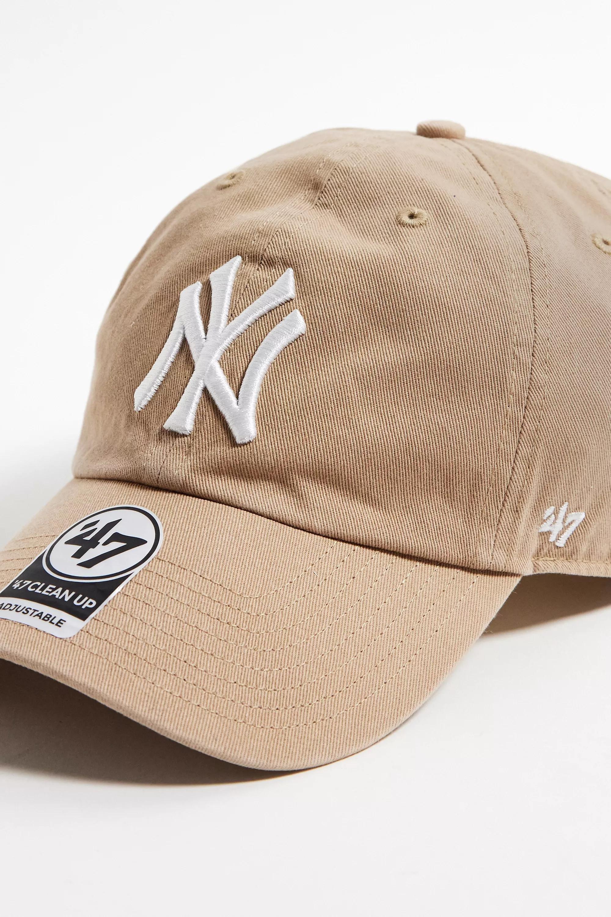 Beige 47 Brand Ny Yankees Clean Up Cap, SND, medium