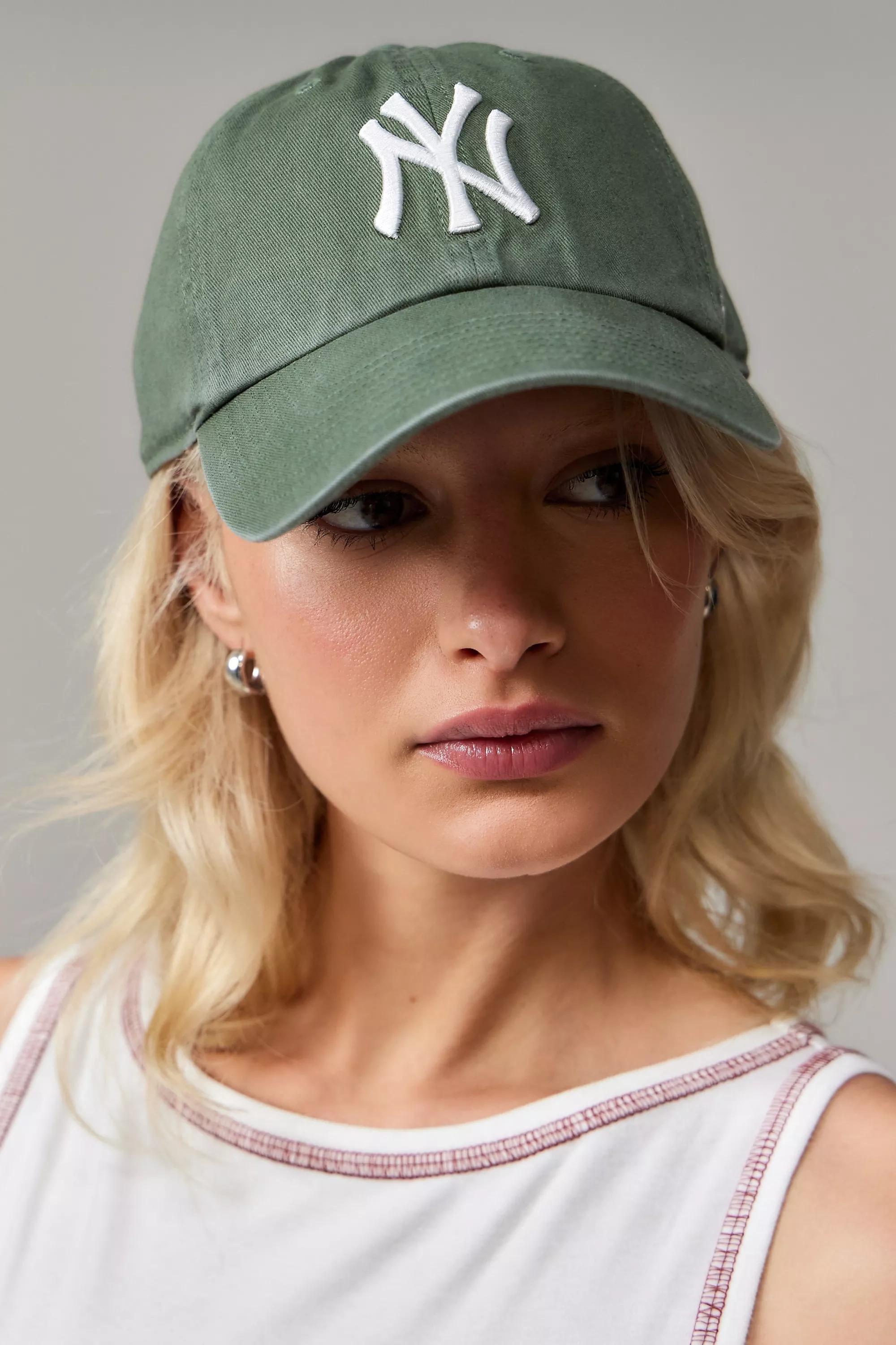 Khaki 47 Brand Ny Yankees Clean Up Cap, KHAKI, large image number 0
