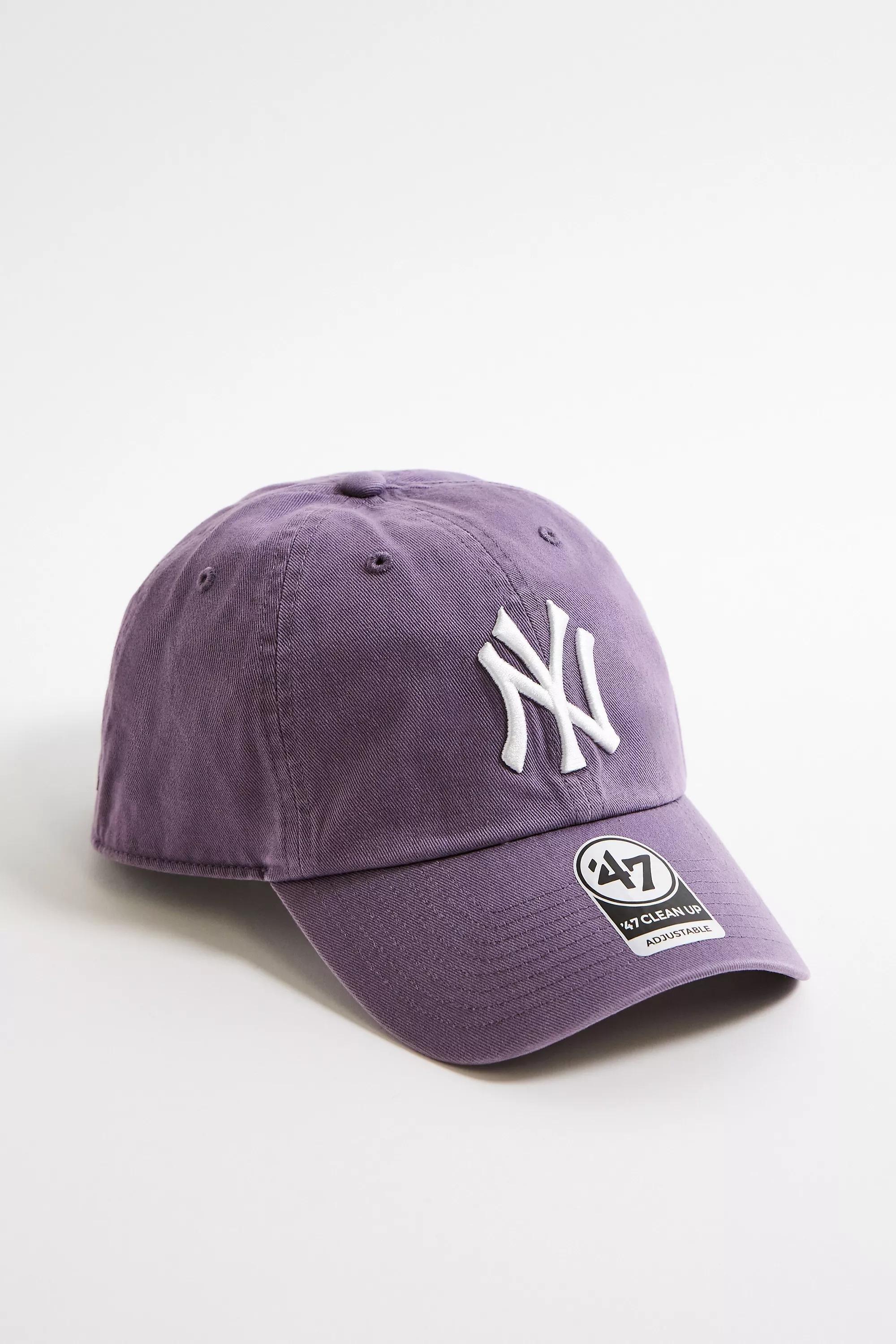 Purple 47 Brand Ny Yankees Clean Up Cap, PURP, large image number 1