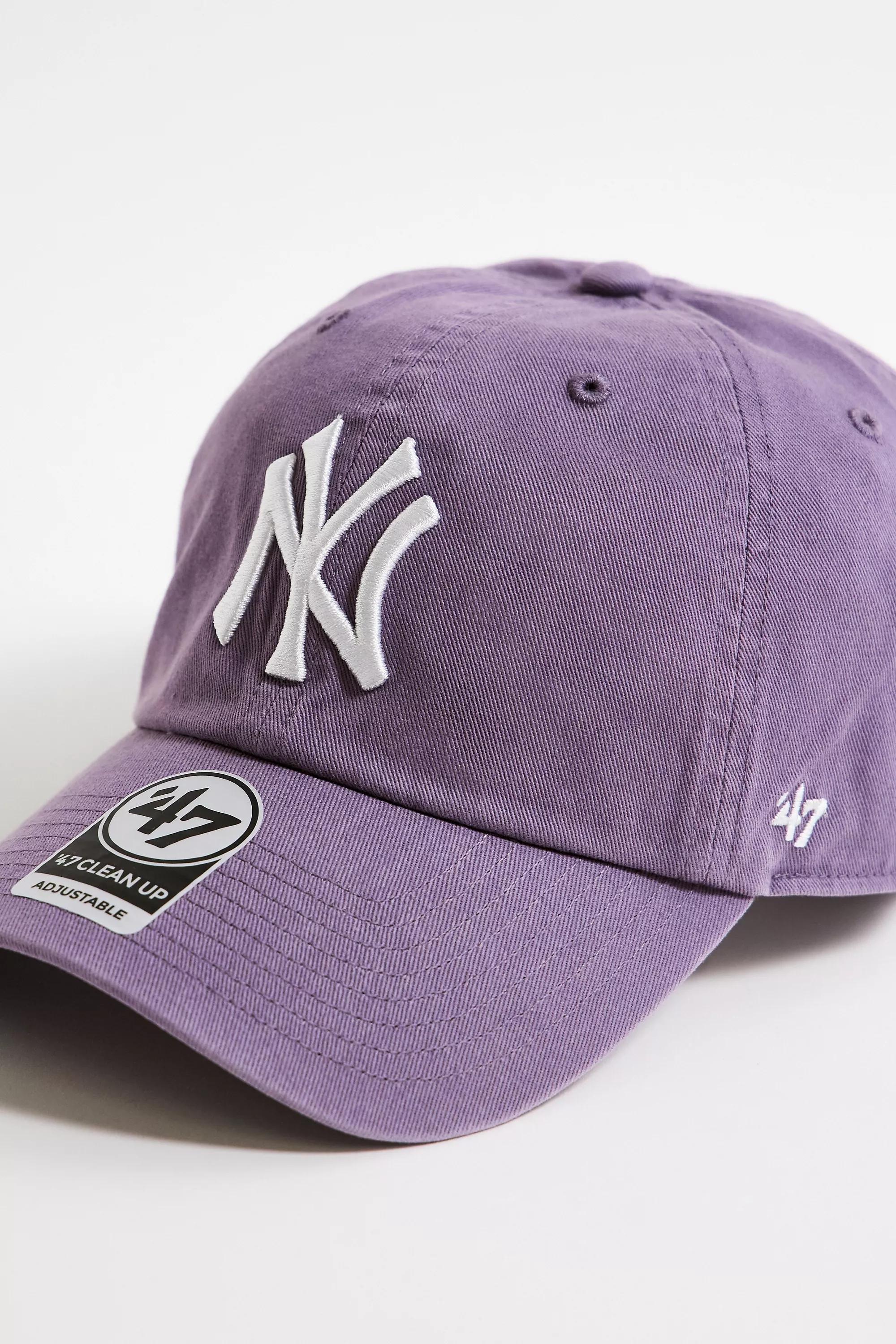 Purple 47 Brand Ny Yankees Clean Up Cap, PURP, large image number 2